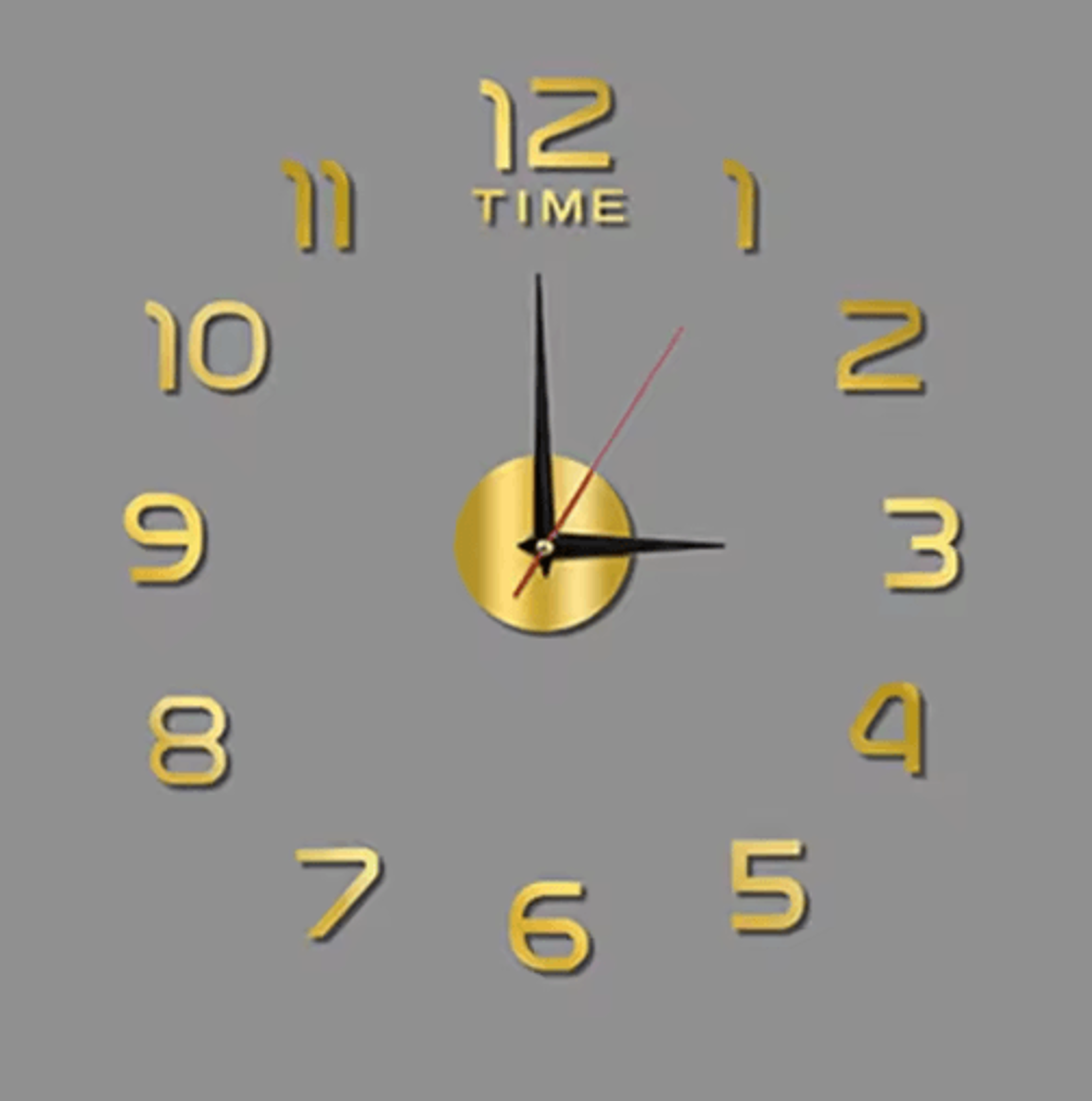 Luminous Wall Clock Stickers  Removable Modern DIY Clock Decor 7
