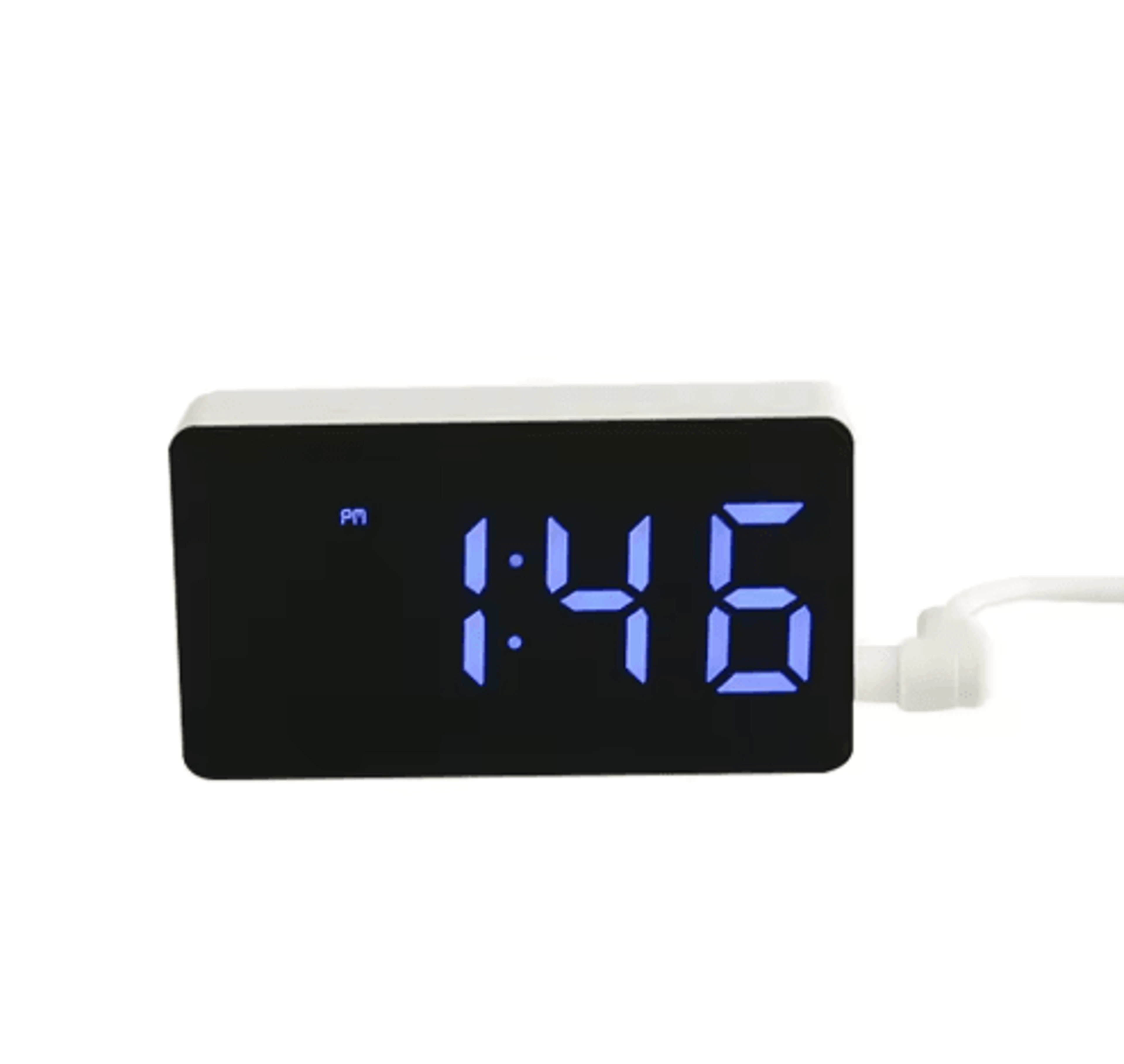 Mini LED Mirror Alarm Clock  Compact Digital Desk Clock For Bedroom Decor 3