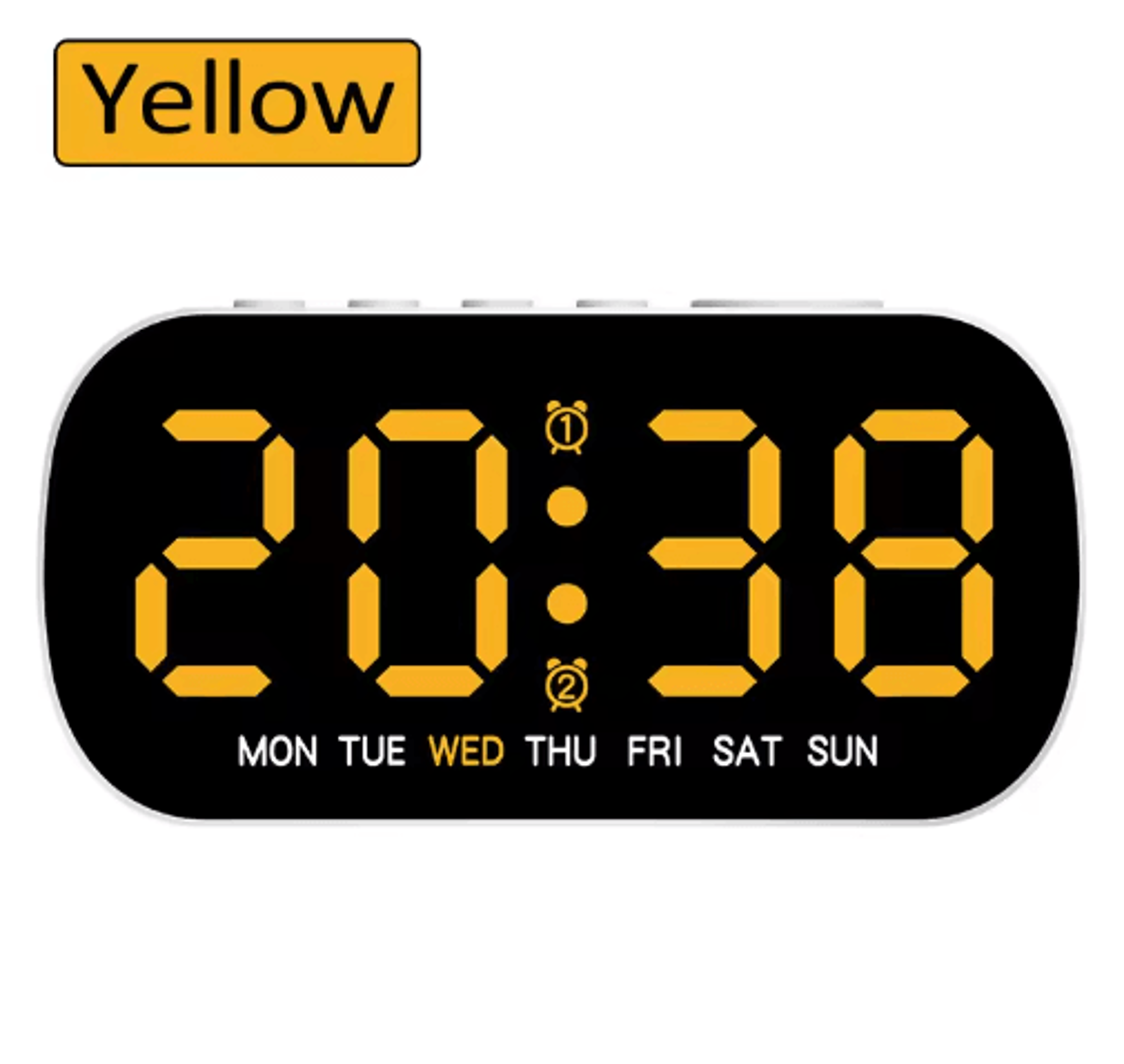 Multifunctional LED Digital Alarm Clock  Adjustable Brightness Table Clock 1