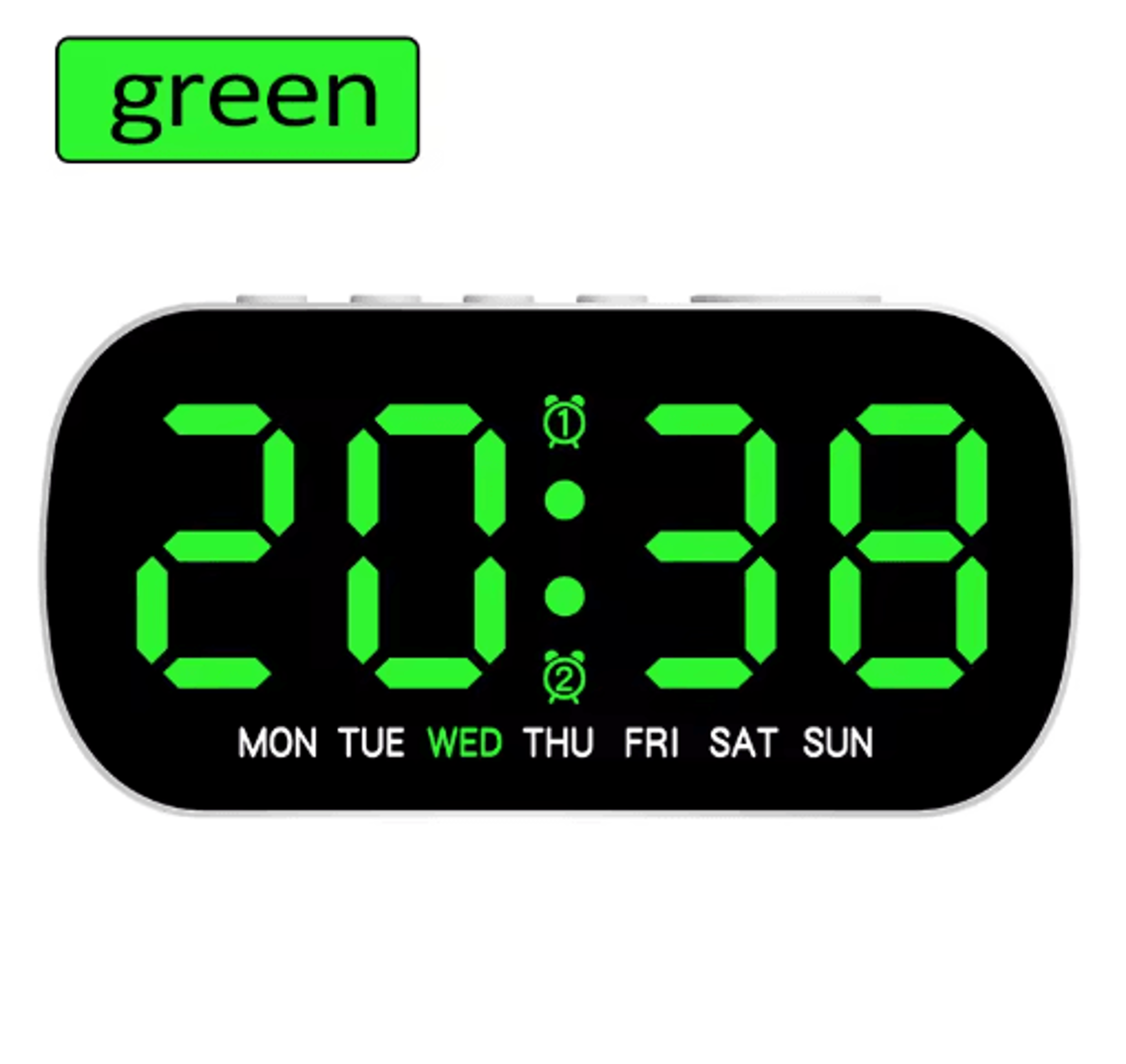 Multifunctional LED Digital Alarm Clock  Adjustable Brightness Table Clock 3