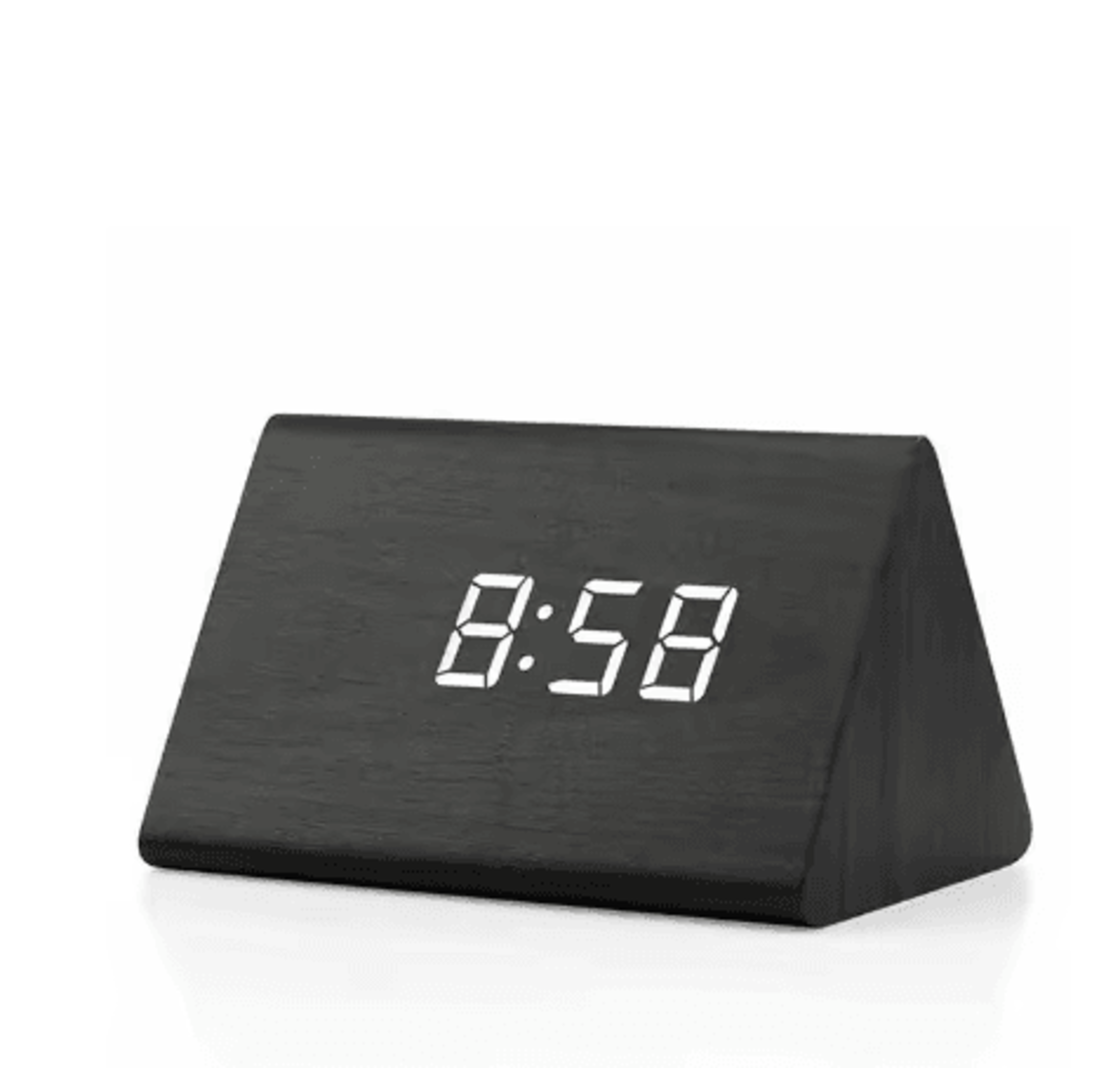 NIDITON Wooden Digital Alarm Clock  Time Date  Temperature Display 2