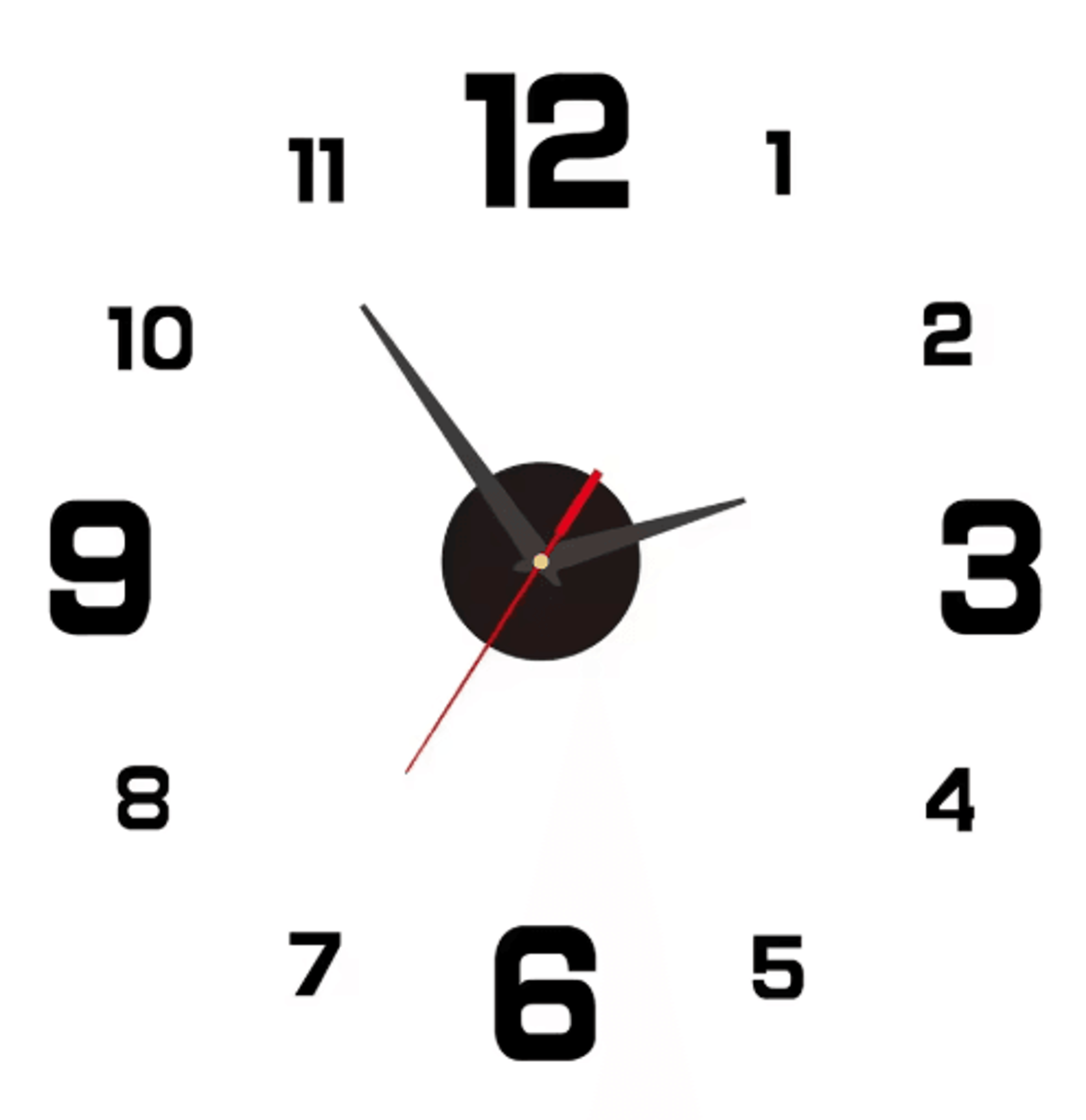 Large Acrylic Mirror Wall Clock  DIY Decorative Clock Stickers For Modern Rooms 3