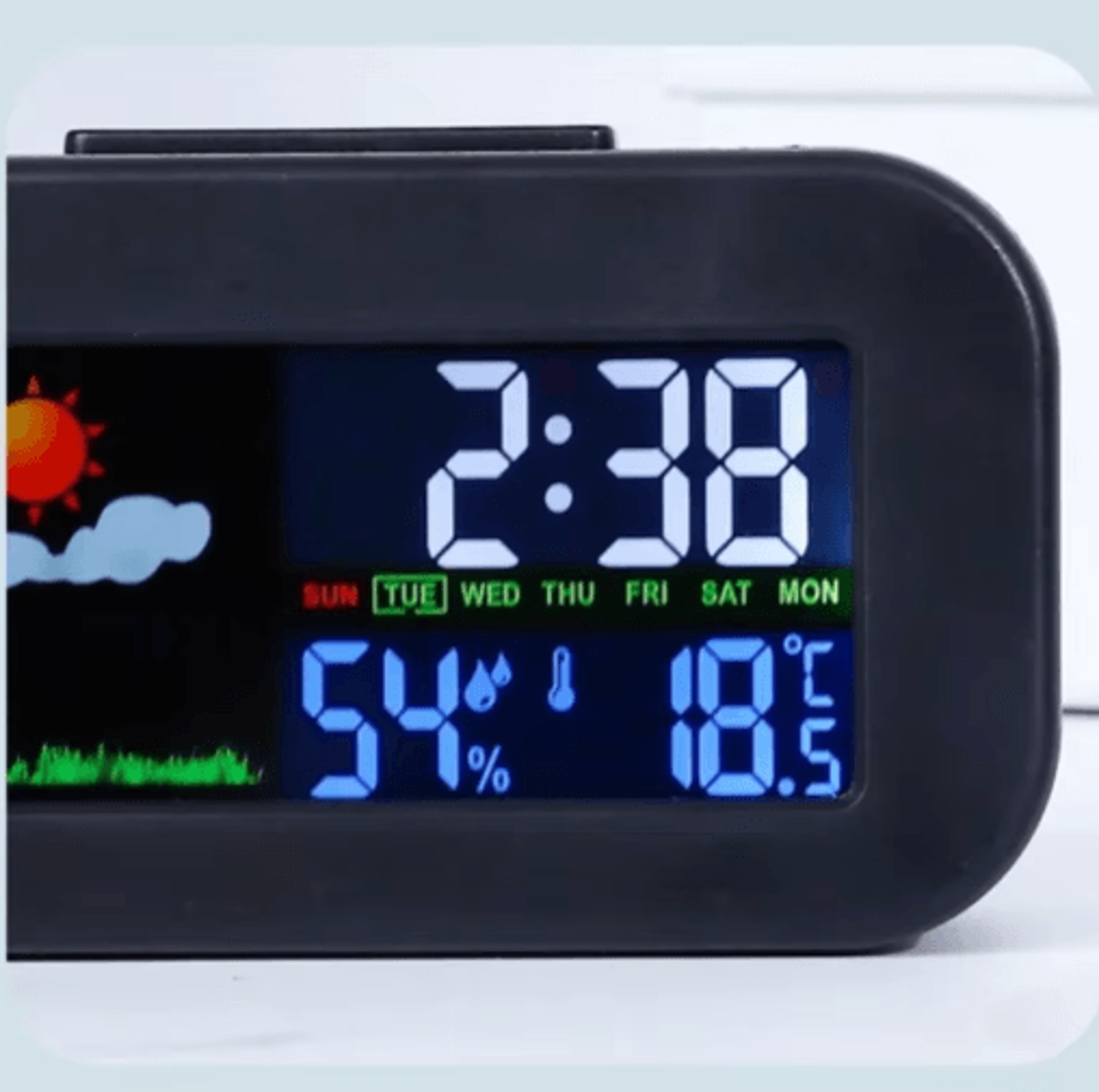 Color Display Weather Station Clock  Temperature  Humidity Desk Monitor 2