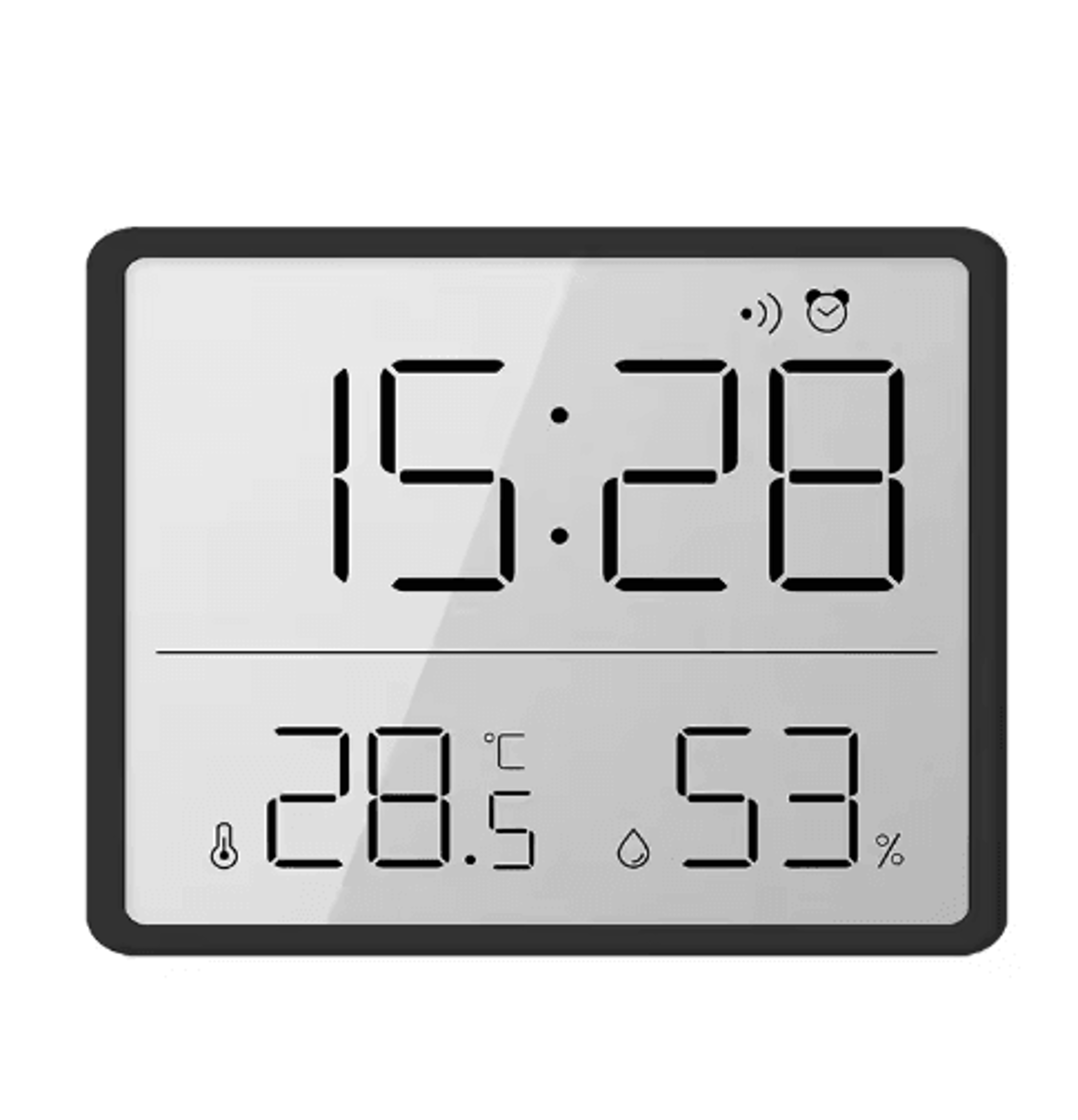 3in1 Digital Clock  Temperature Humidity  Alarm Display 2
