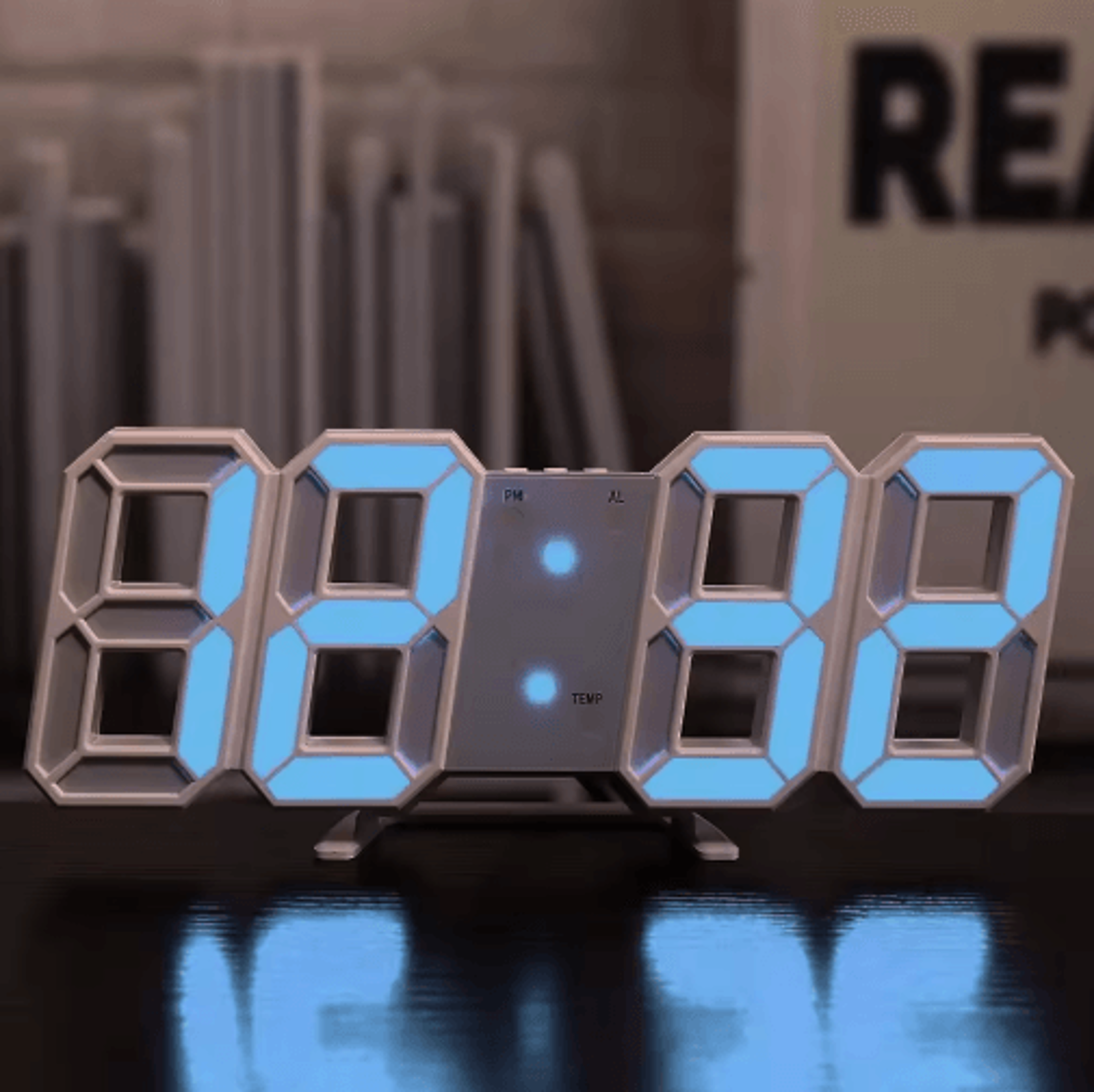 Modern Digital LED Clock Wall  Table Alarm Clock For Stylish Home Decor 2