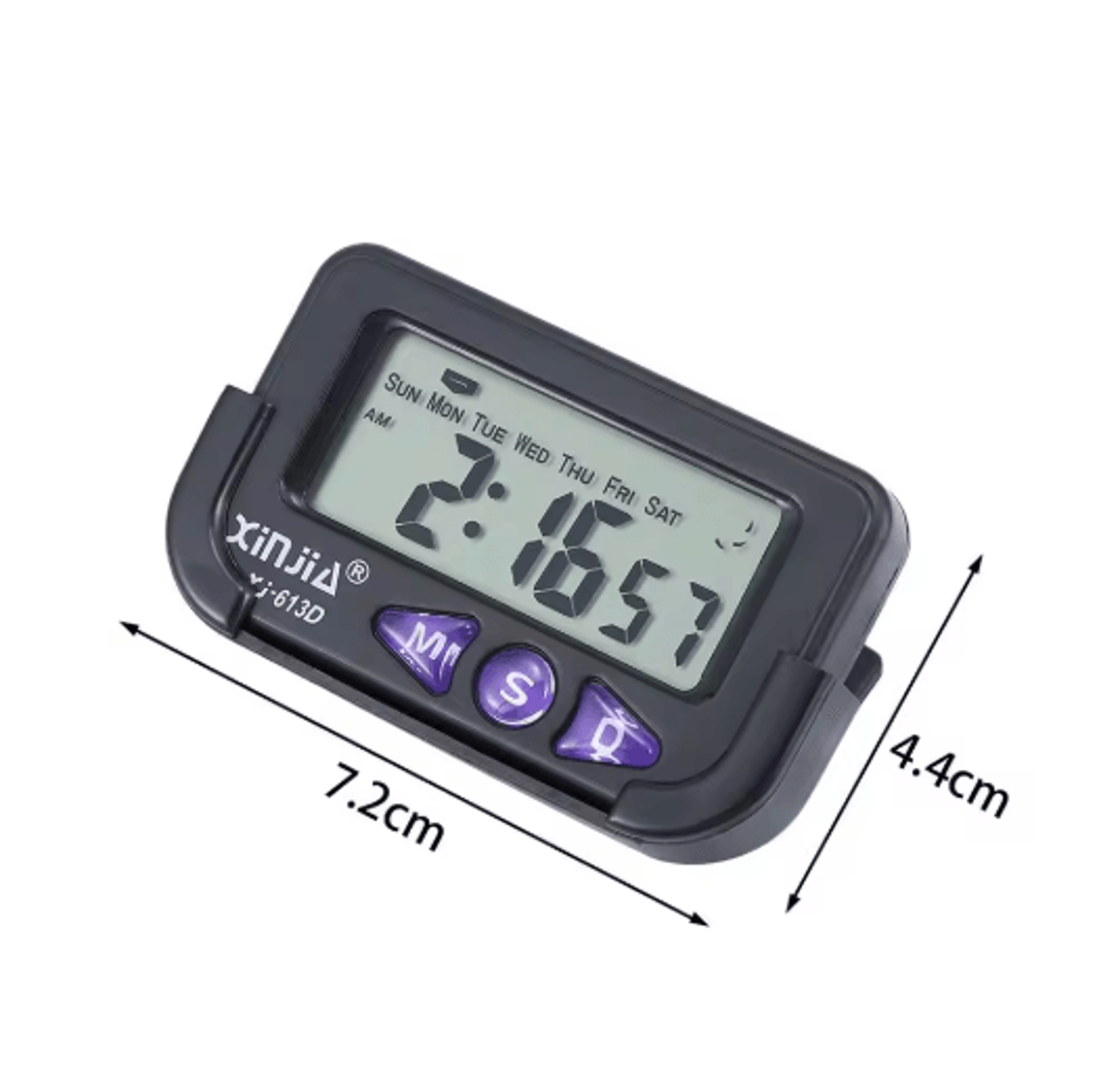 Portable Digital Pocket Clock  Date Alarm  Stopwatch Time Display 1