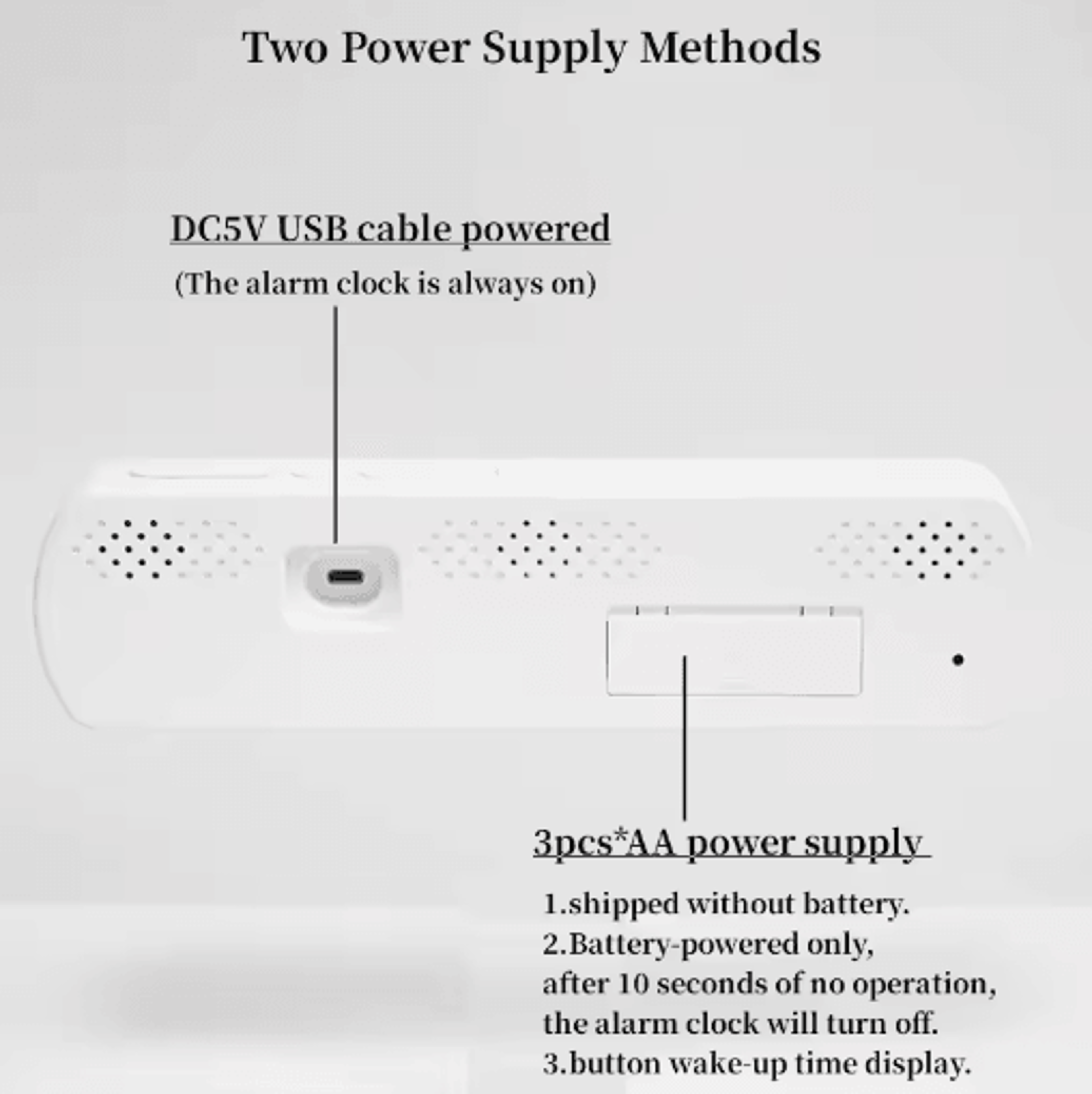 Multifunctional LED Alarm Clock  Temperature Humidity Dual Alarm  Countdown 11