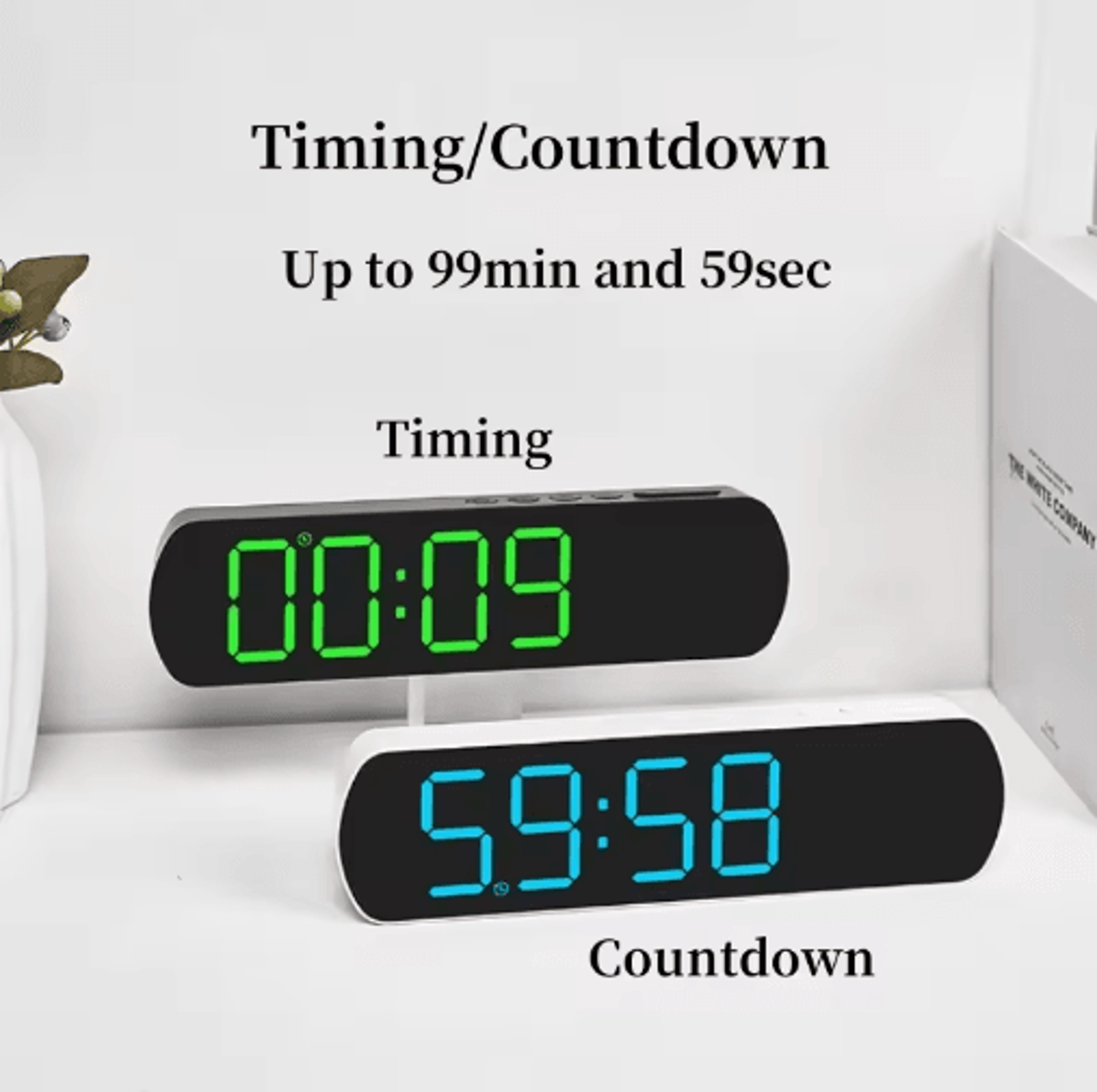 Multifunctional LED Alarm Clock  Temperature Humidity Dual Alarm  Countdown 14