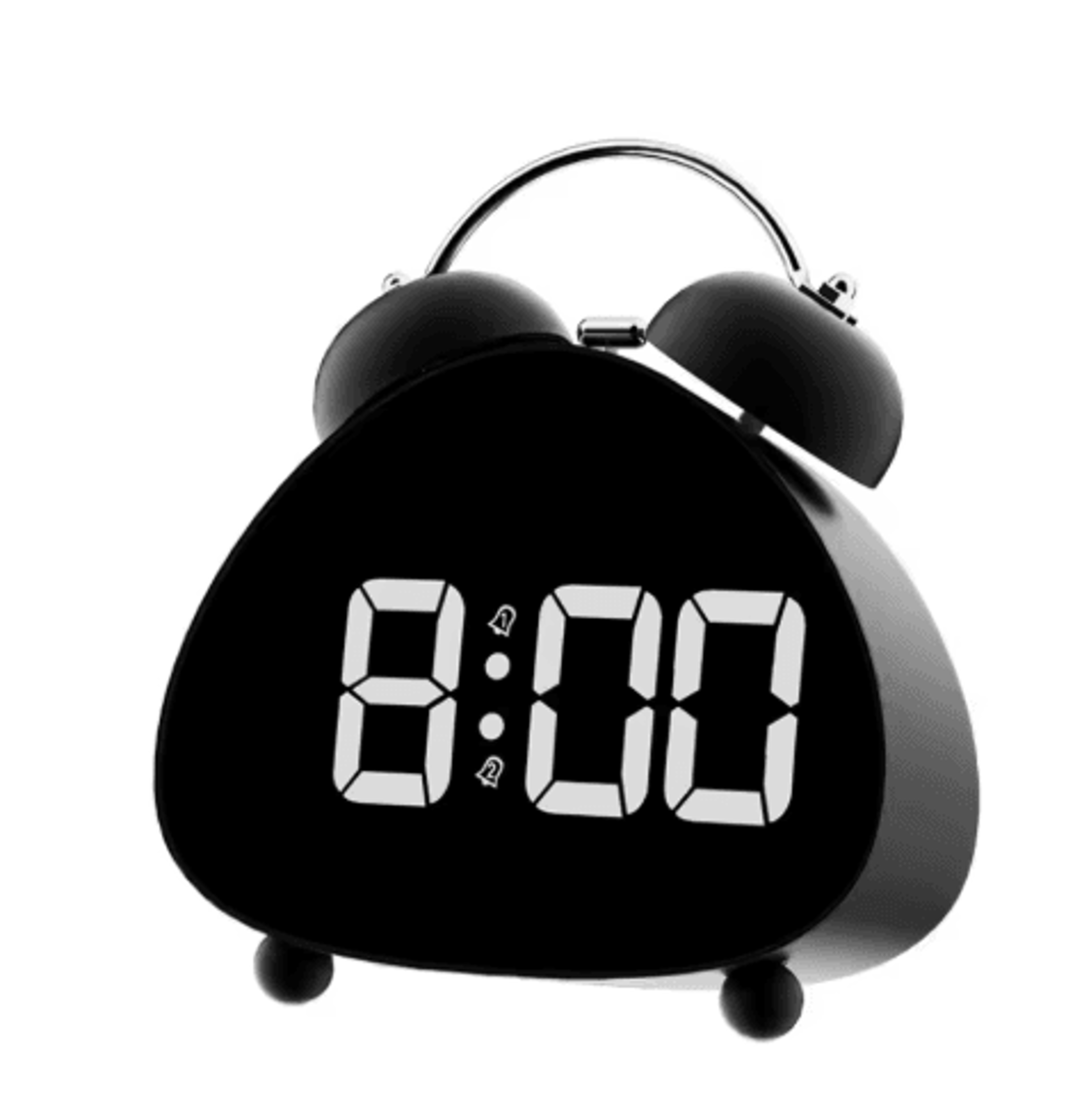 Vintage LED Alarm Clock  Super Loud Mechanical Ringing Tabletop Clock 2