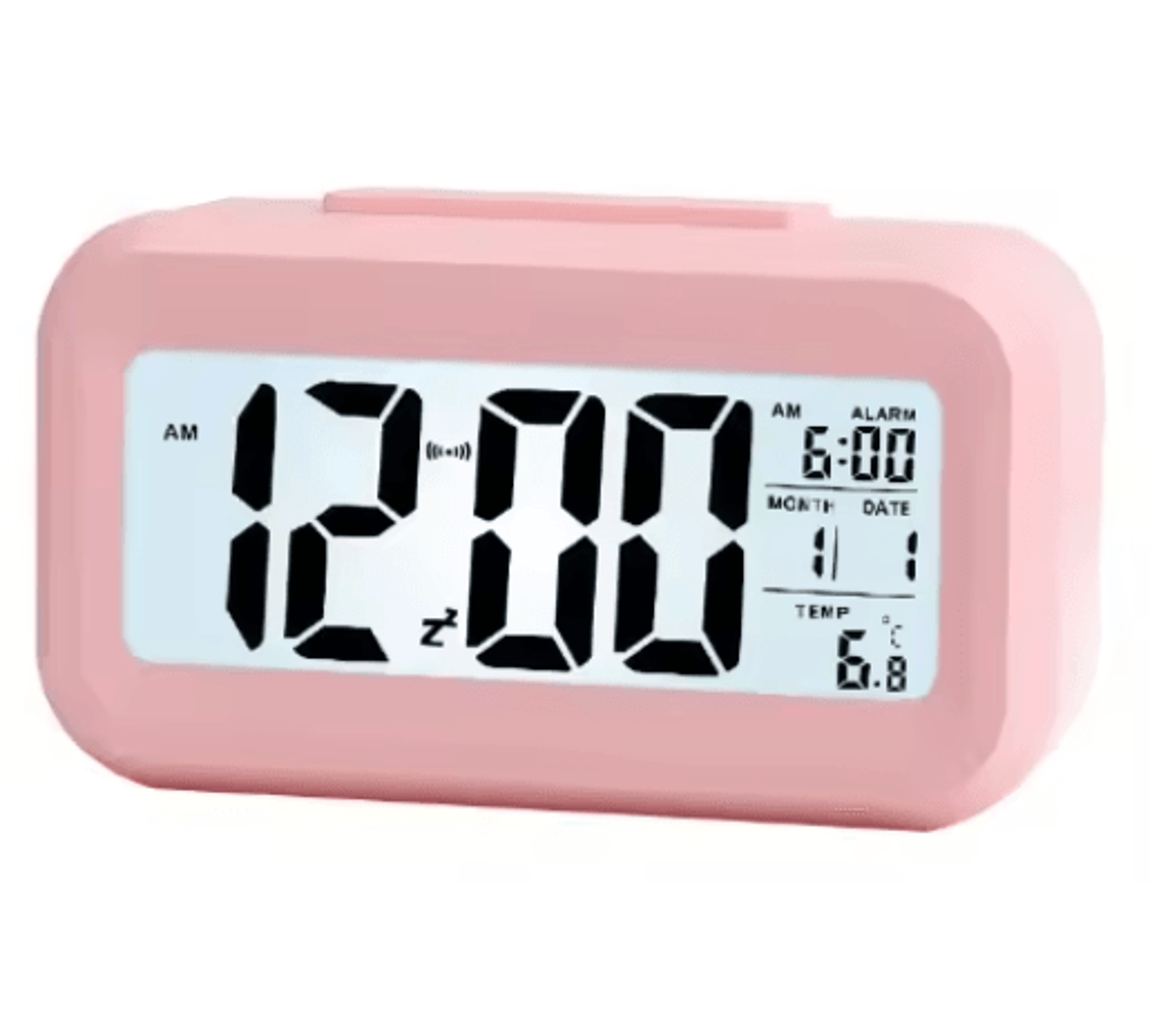 LED Digital Alarm Clock  Backlit Desk Clock With Snooze  Calendar 1