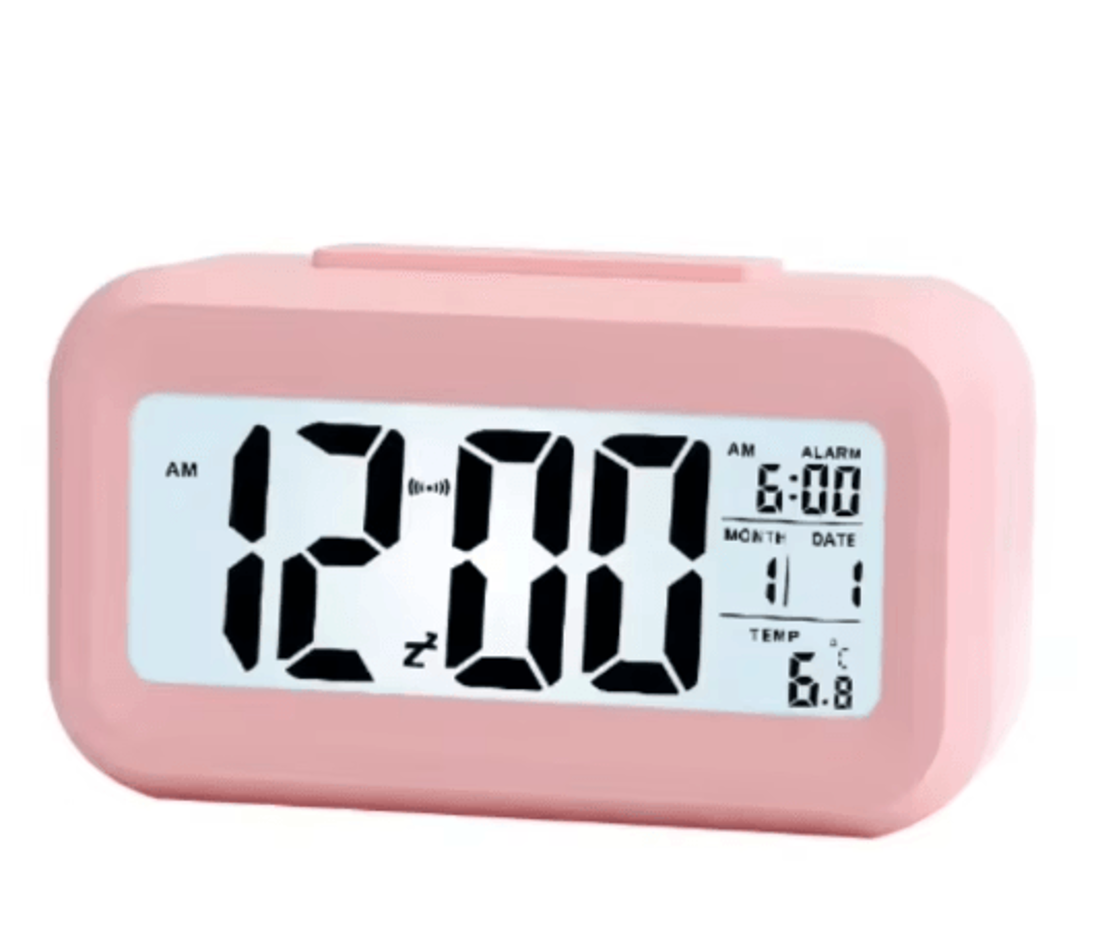 LED Digital Alarm Clock  Backlit Desk Clock With Snooze  Calendar 7