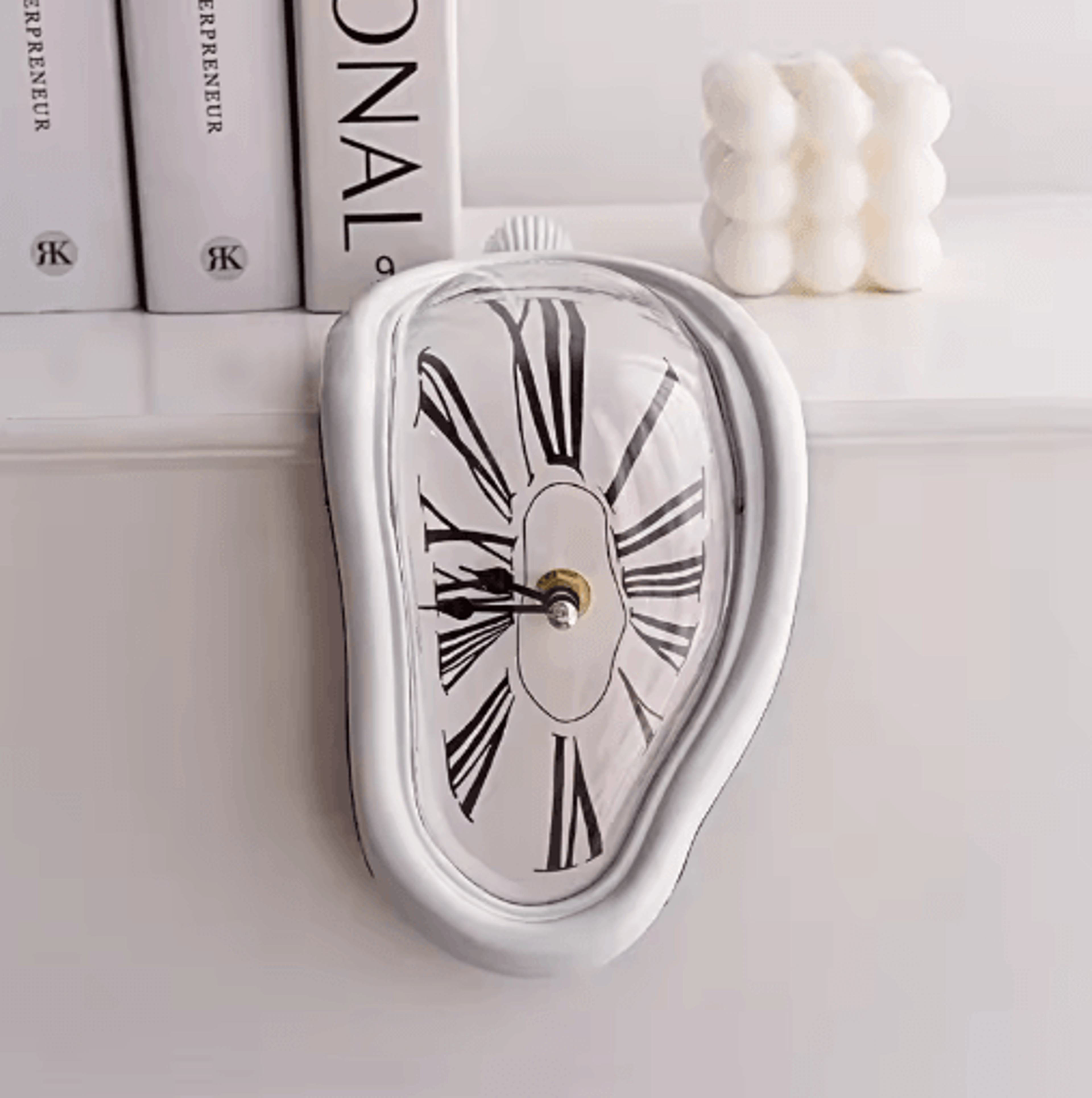 Surreal Melting Wall Clock  DaliInspired Distorted Art Decor 1