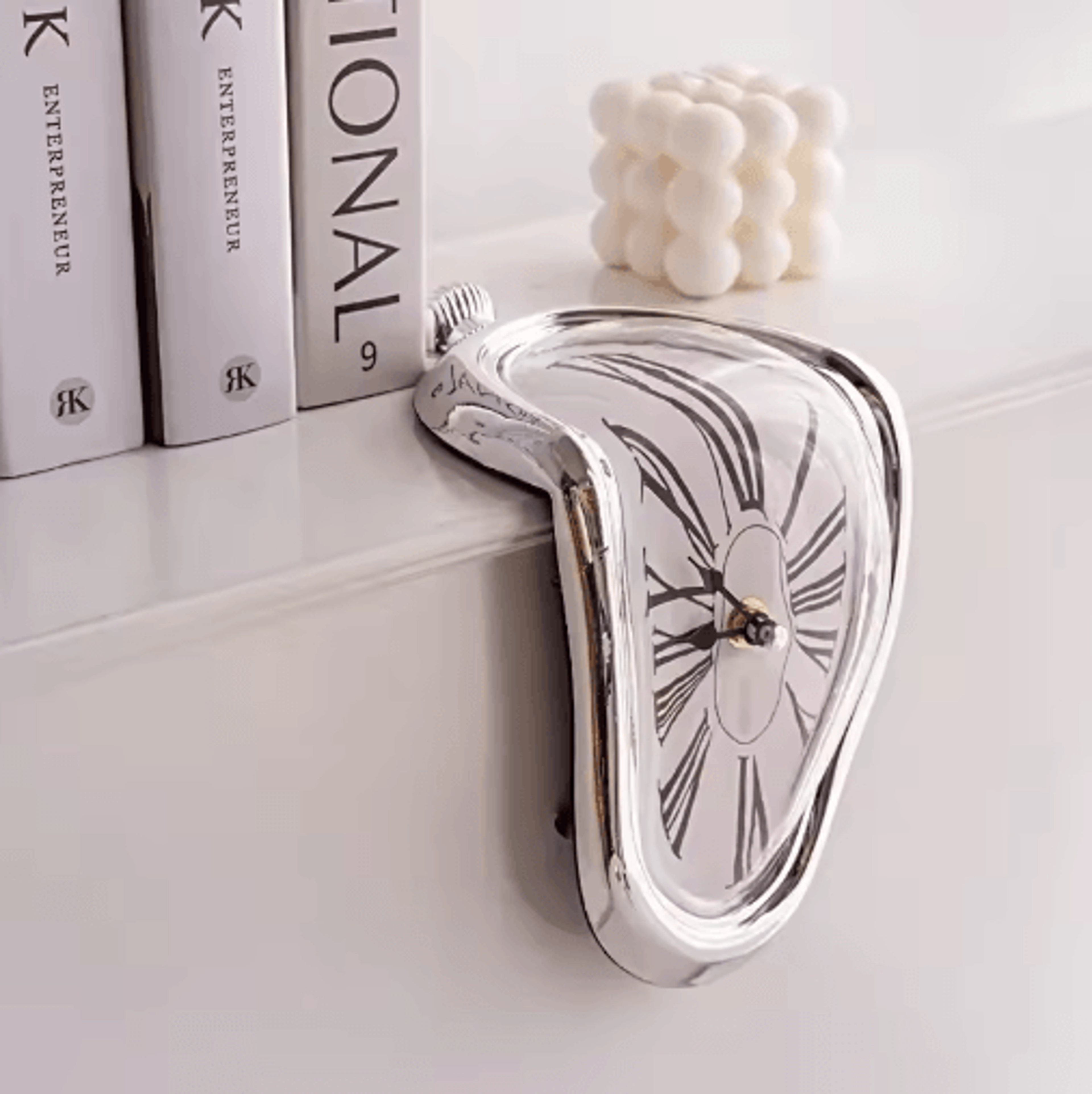 Surreal Melting Wall Clock  DaliInspired Distorted Art Decor 5