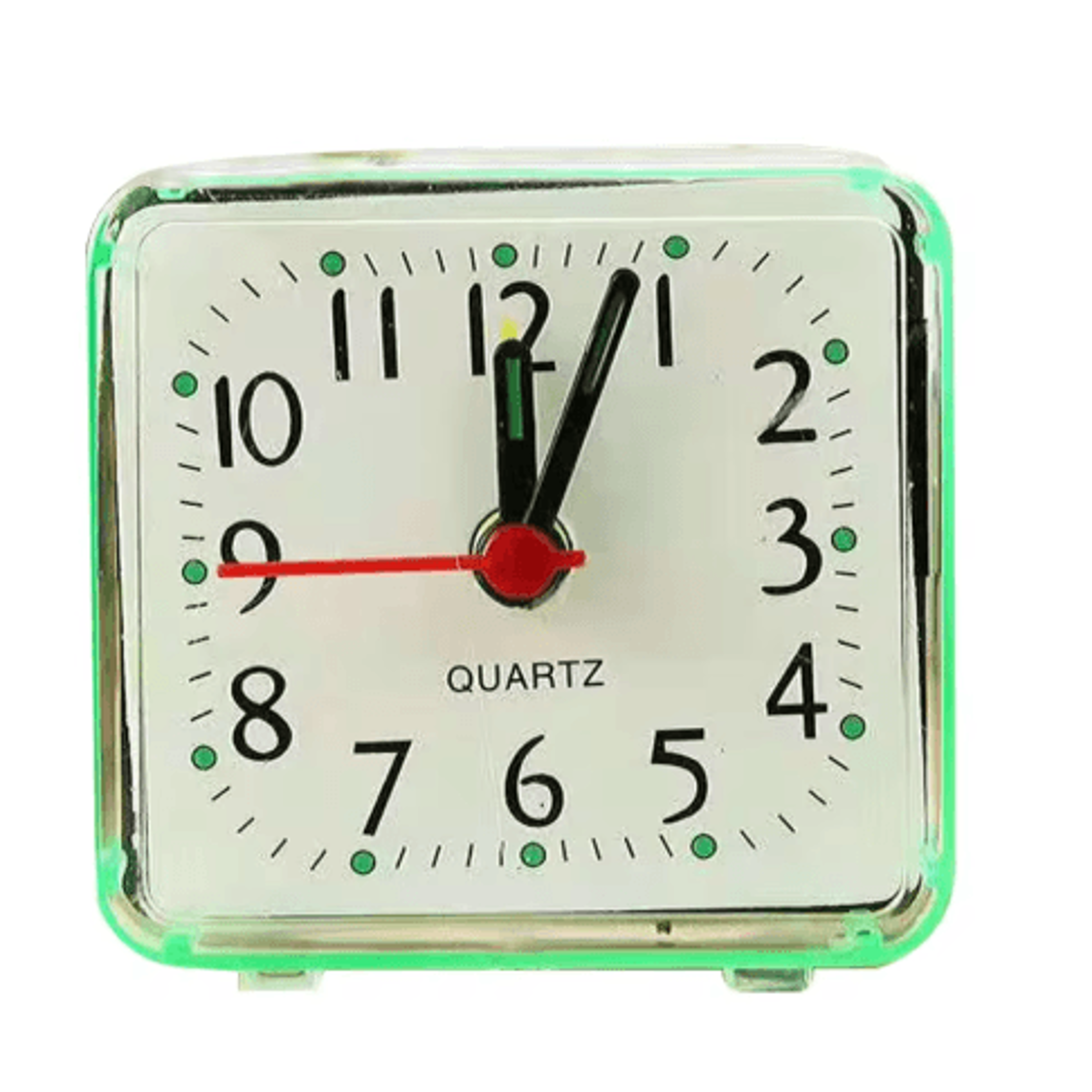 Cute Square Alarm Clock  Portable Bedside Clock With Beeping Alarm 1