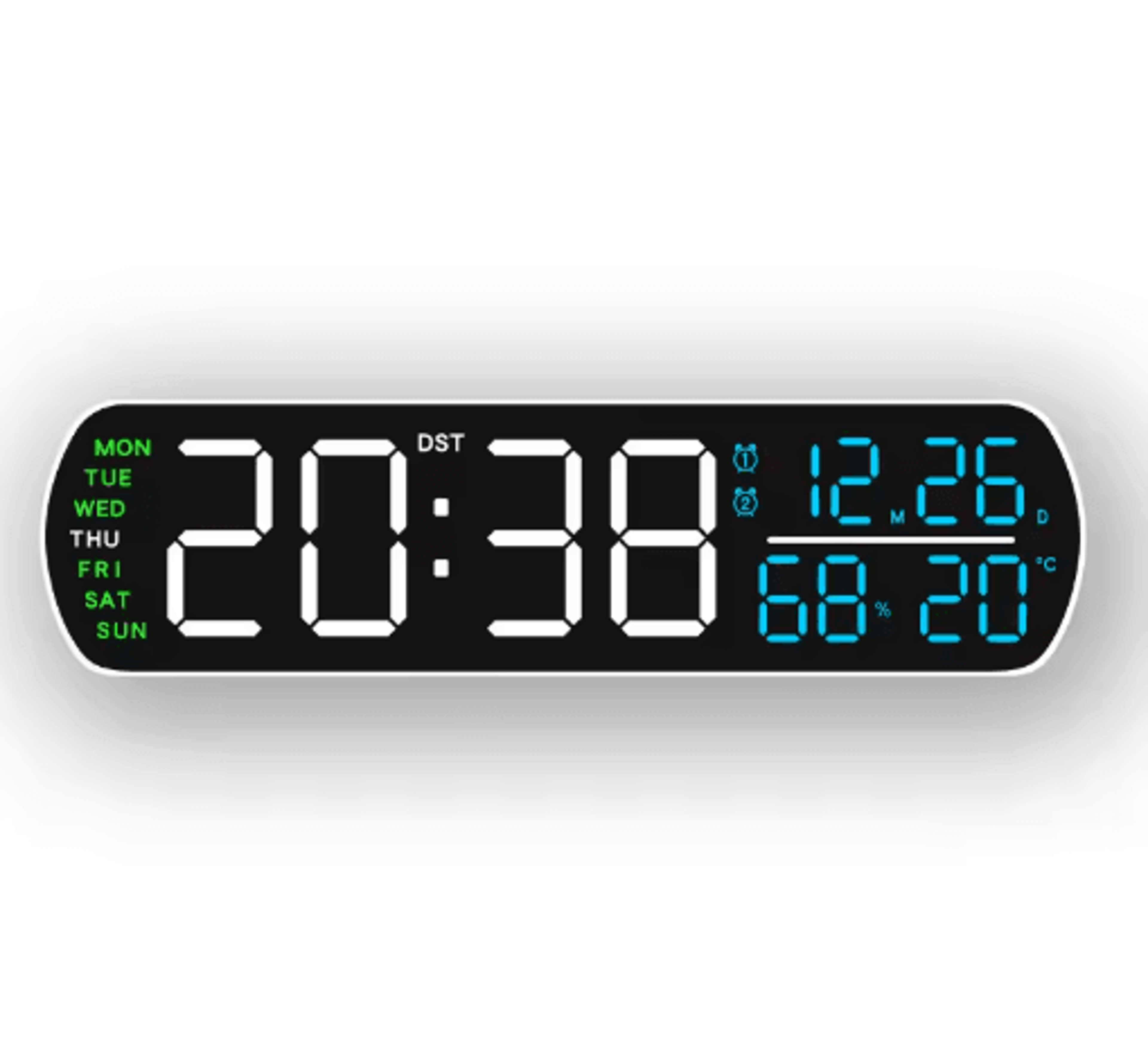 Multifunction LED Alarm Clock  Dual Alarm Temperature  Countdown Timer 2