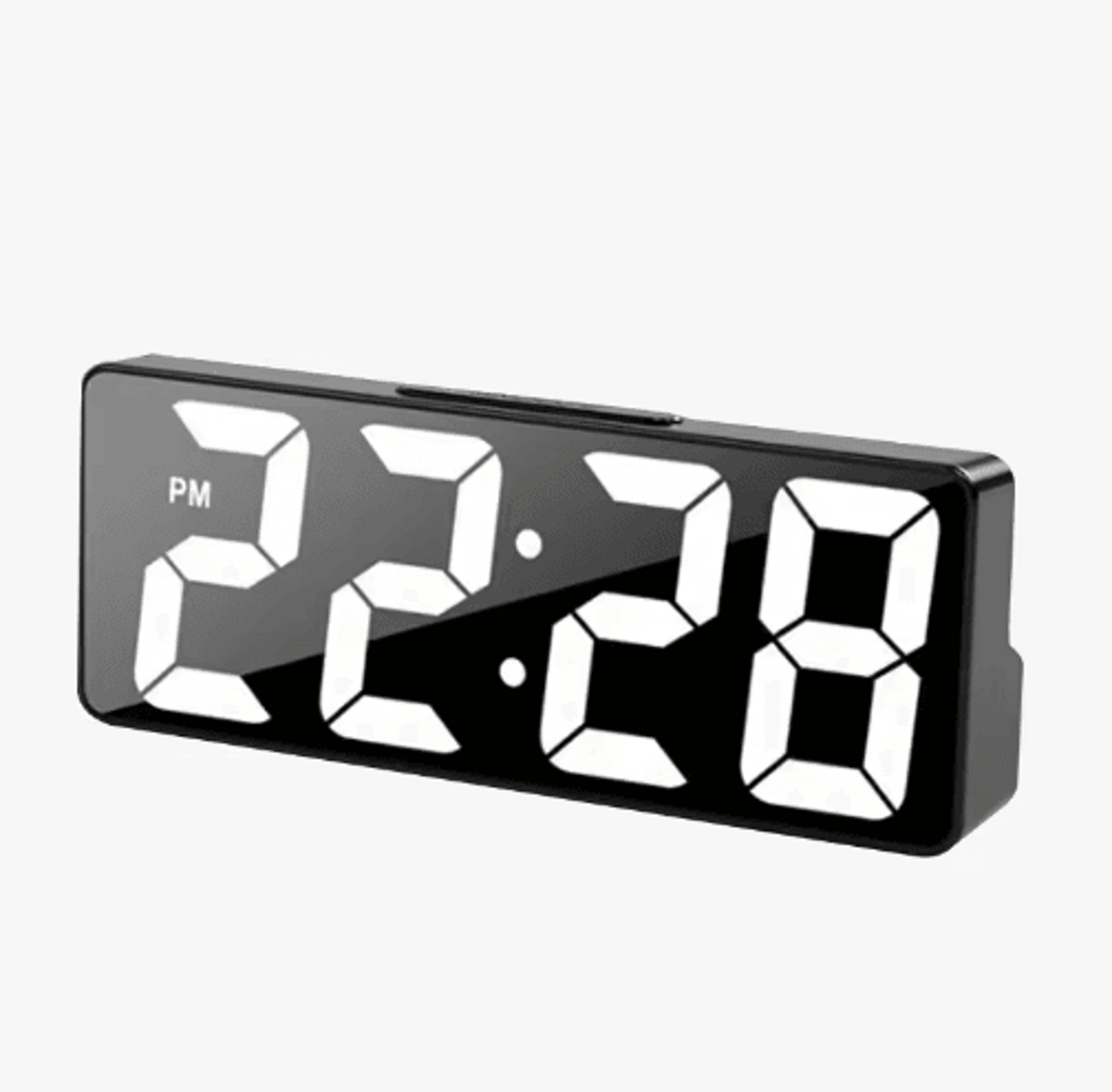 LED Digital Alarm Clock  Temperature Display  Adjustable Brightness 1