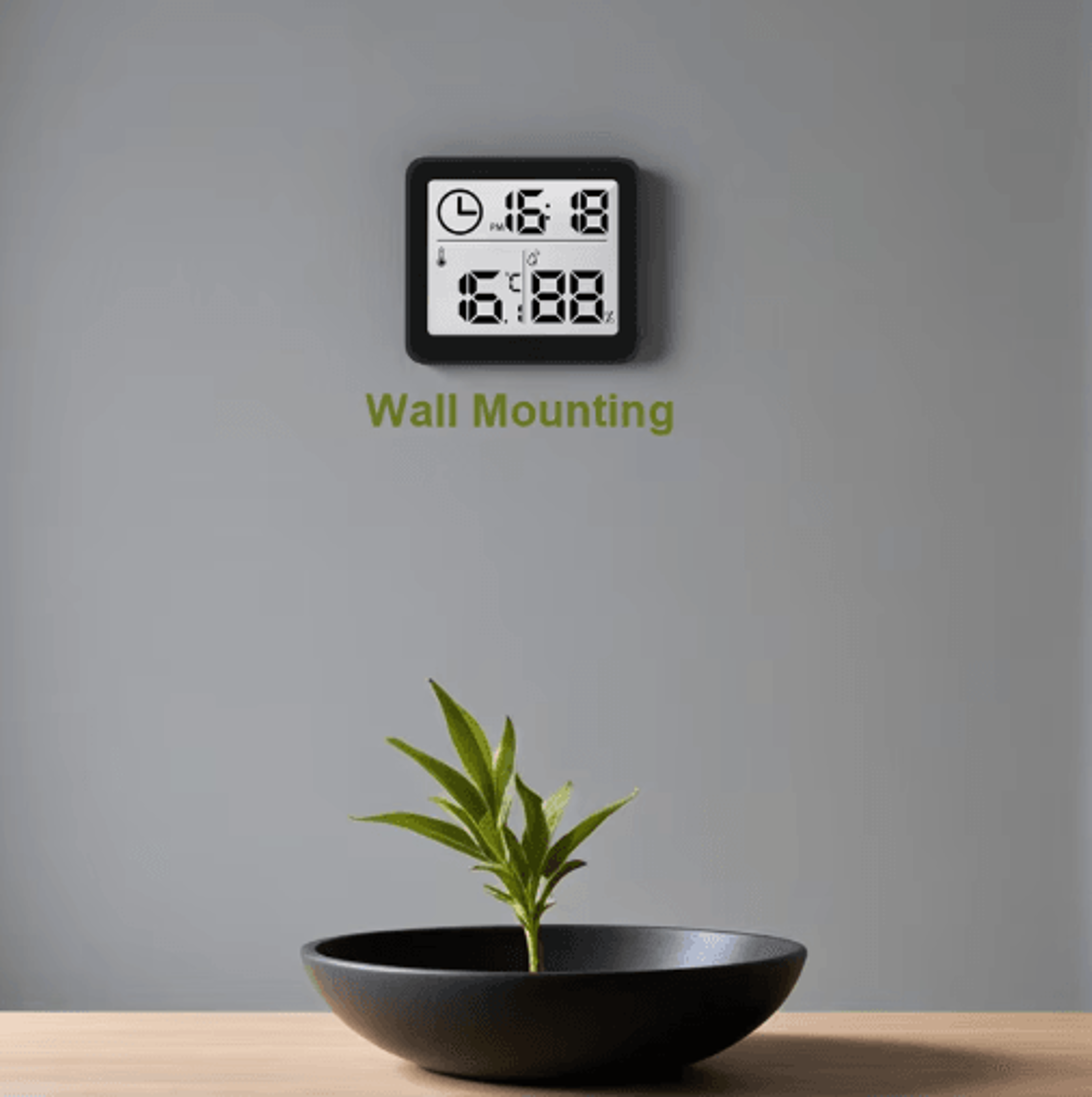 Digital Temperature  Humidity Clock  Versatile Desk  Wall Display 6