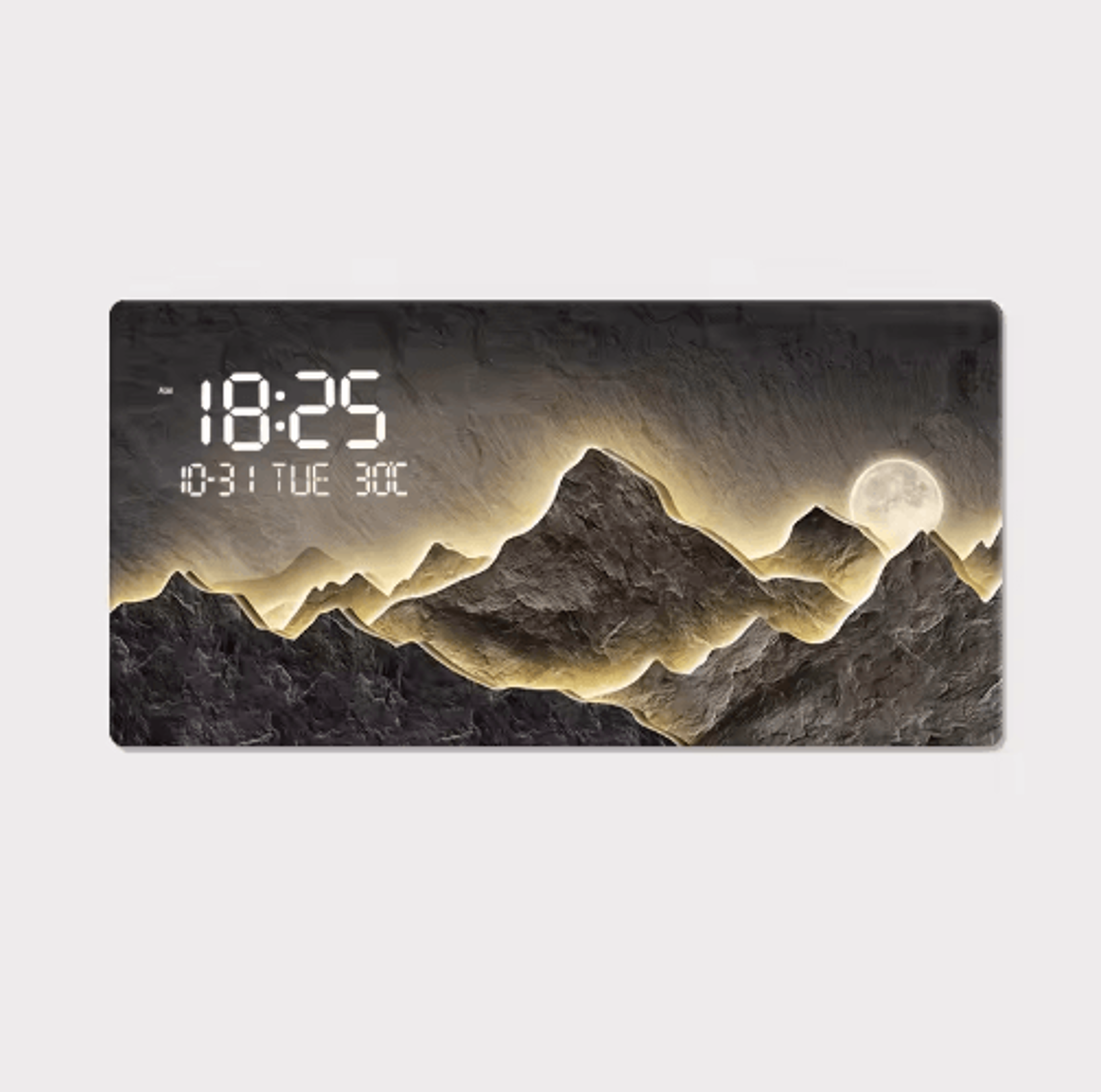 Mountain Landscape Quartz Wall Clock  Luxury Mountains  Rivers Art Decor 6