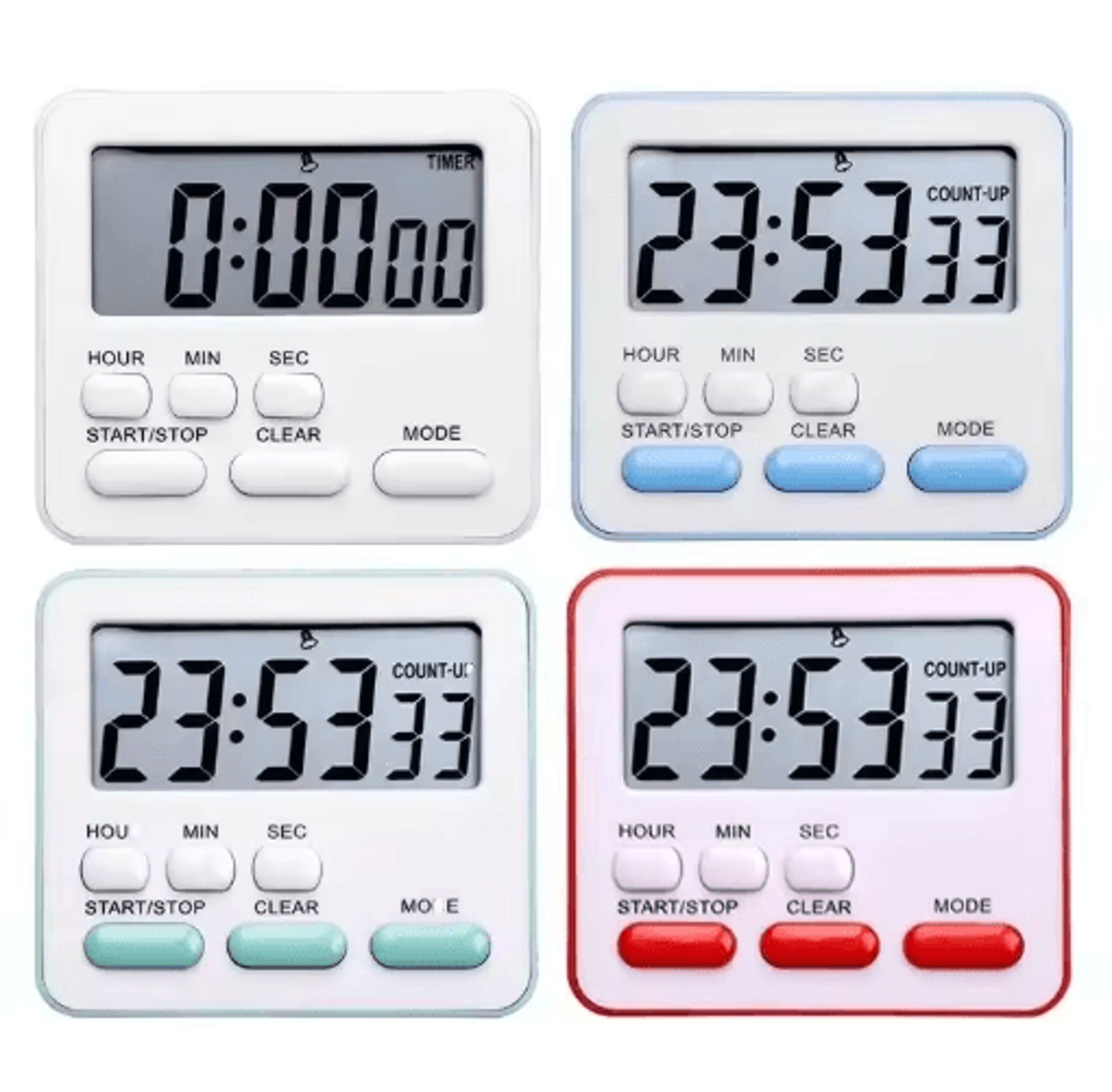 Multifunction Digital Timer Clock  Alarm Reminder  Stopwatch 9
