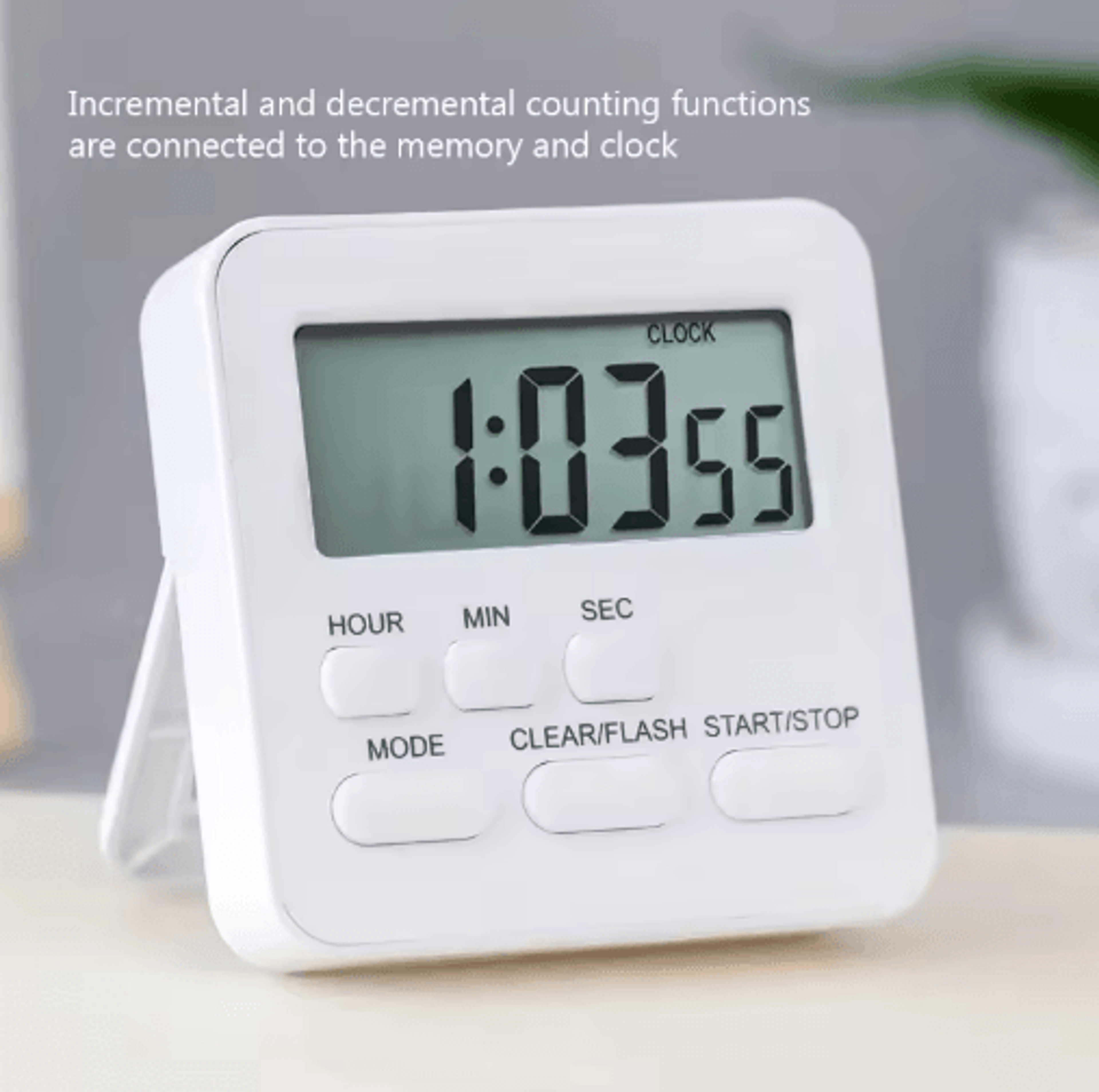Multifunction Digital Timer Clock  Alarm Reminder  Stopwatch 0