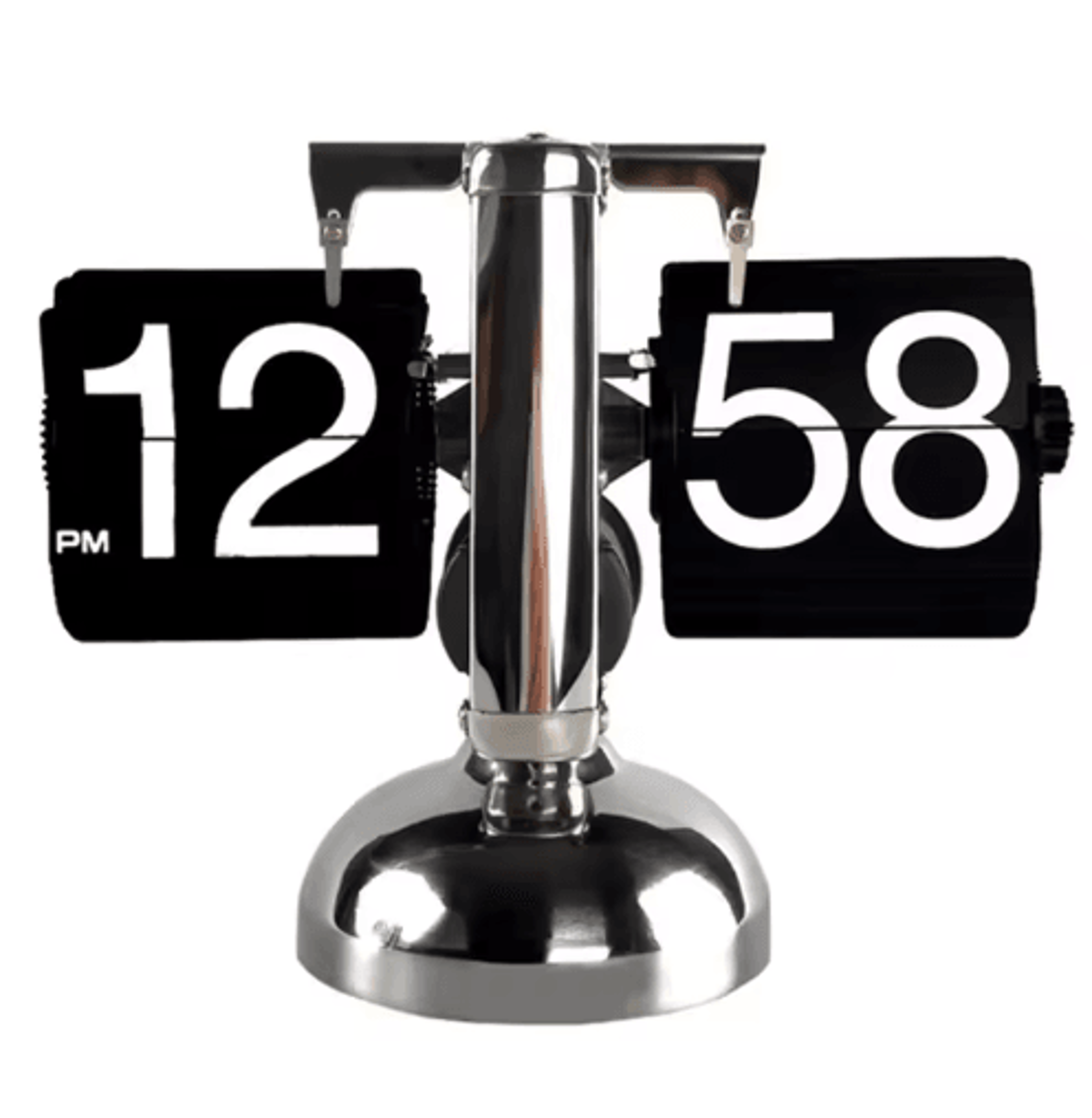 European Vintage Flip Clock  Automatic PageTurning Quartz Desk Decor 5