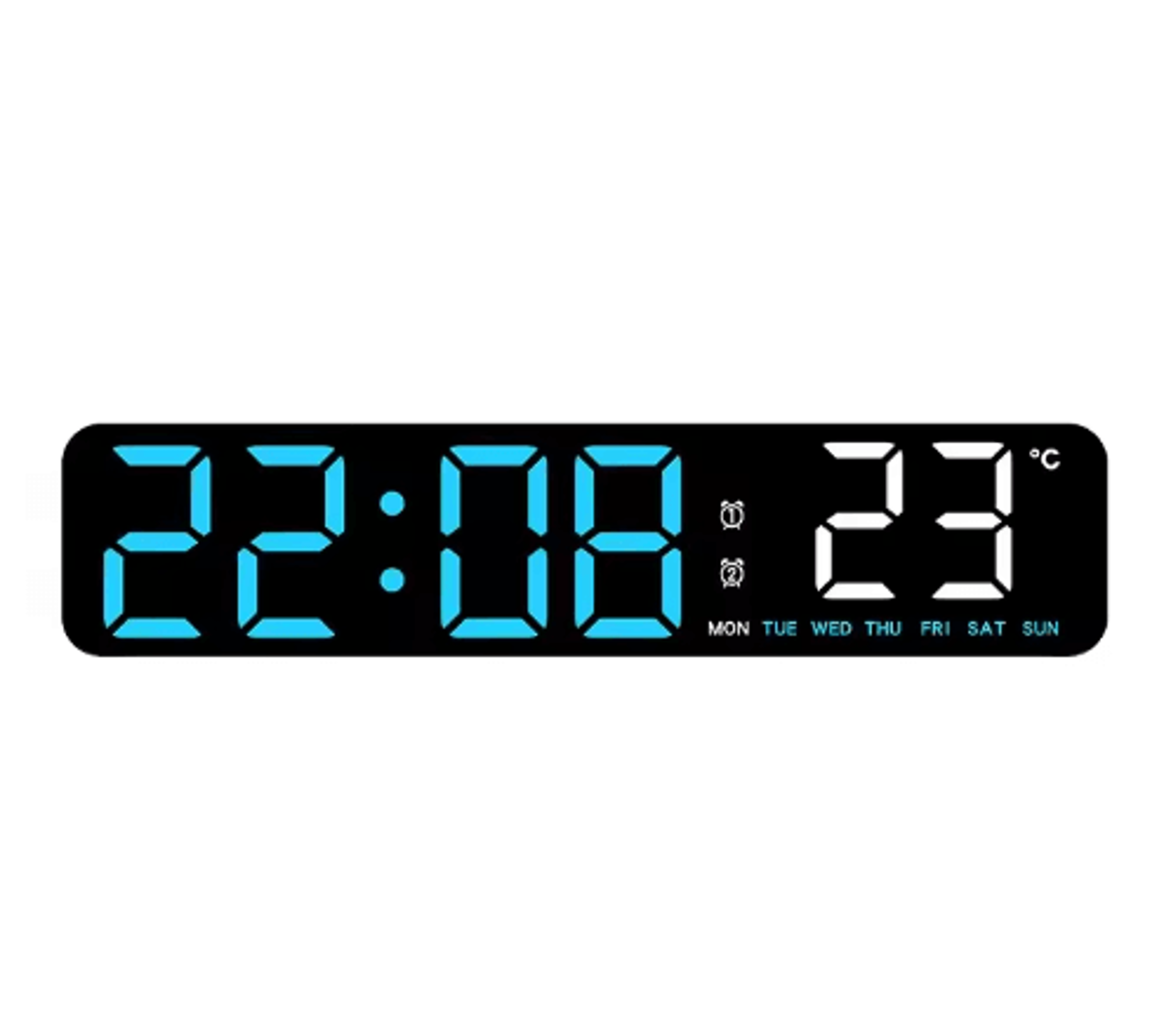 Voice Control LED Alarm Clock  Dual Alarms Countdown Timer  Ambient Light 1