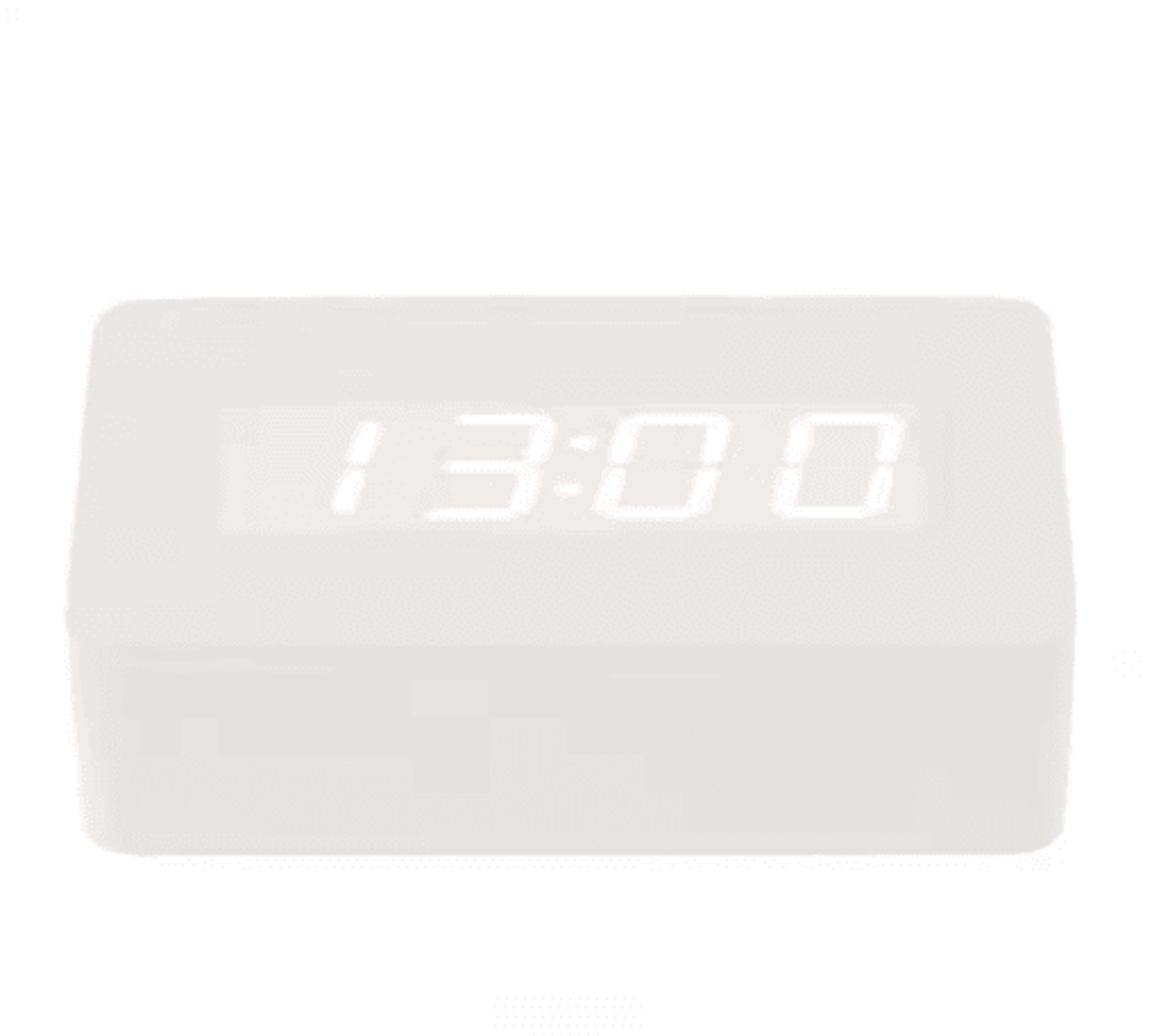 Bamboo LED Digital Alarm Clock  Voice Control Date  Temperature Display 2