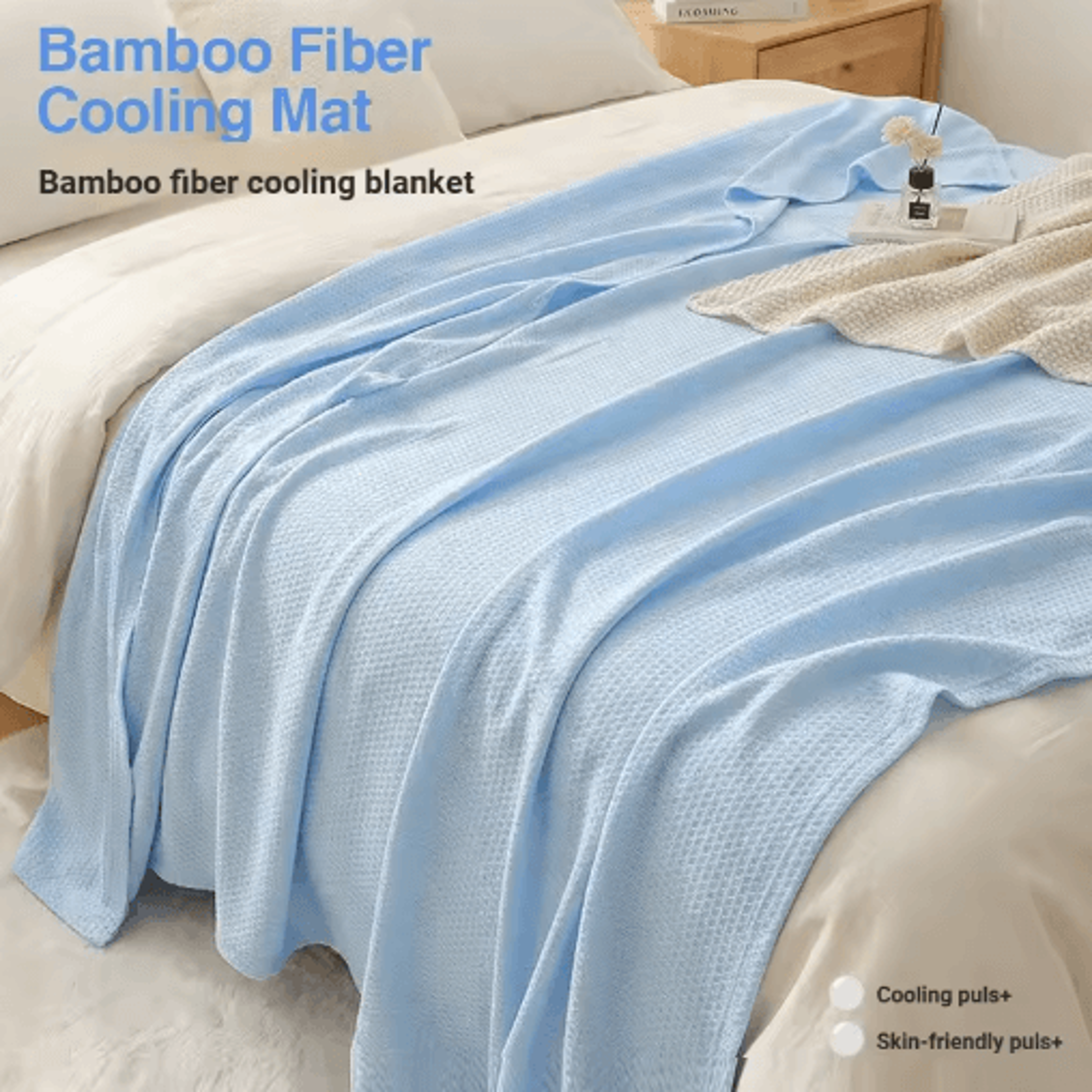 100 Bamboo Fiber Summer Blanket  Lightweight Breathable Cooling Bed  Sofa Throw 13