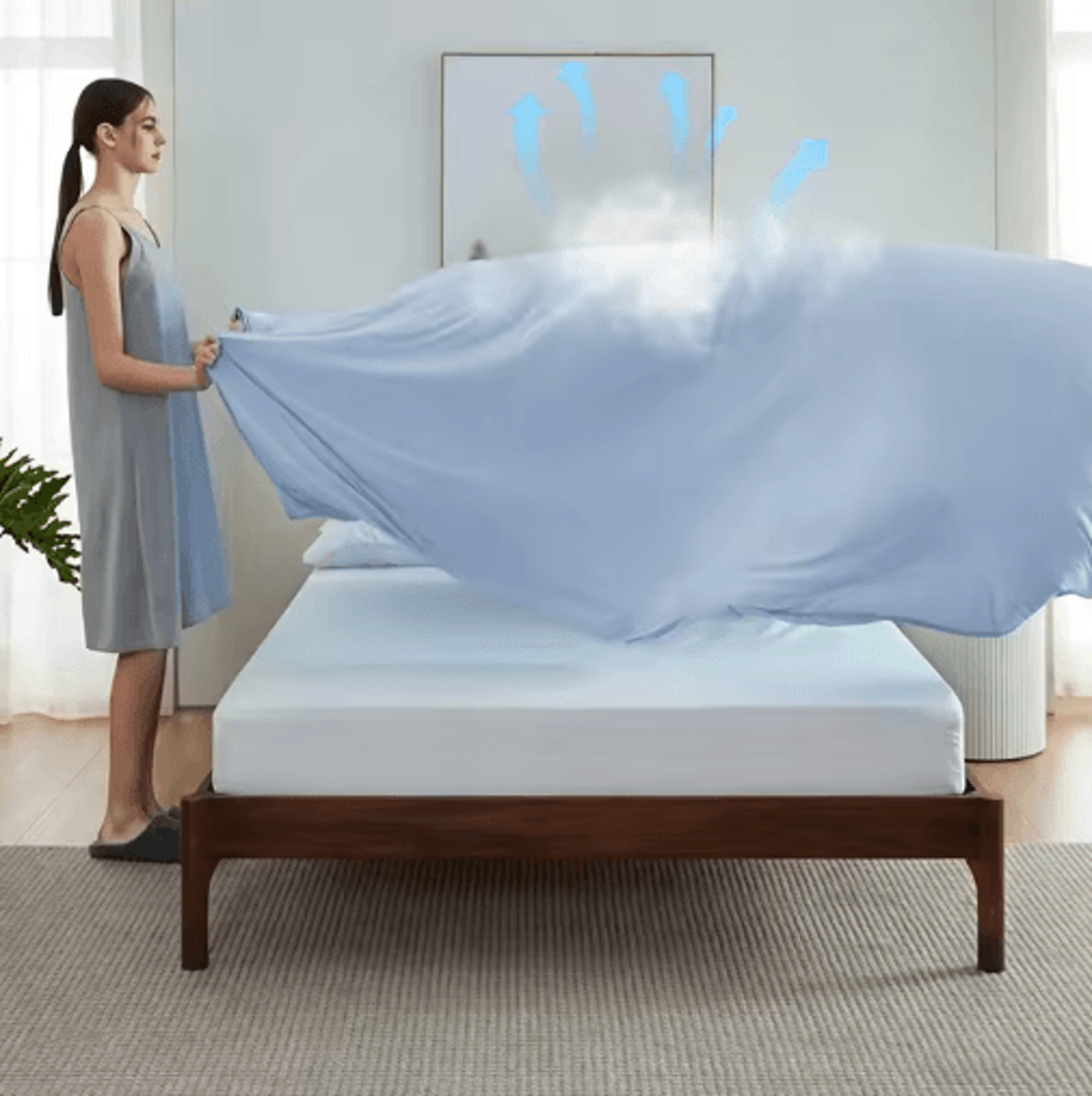 Summer Ice Silk Cooling Blanket  Lightweight Breathable Bed Cover 8
