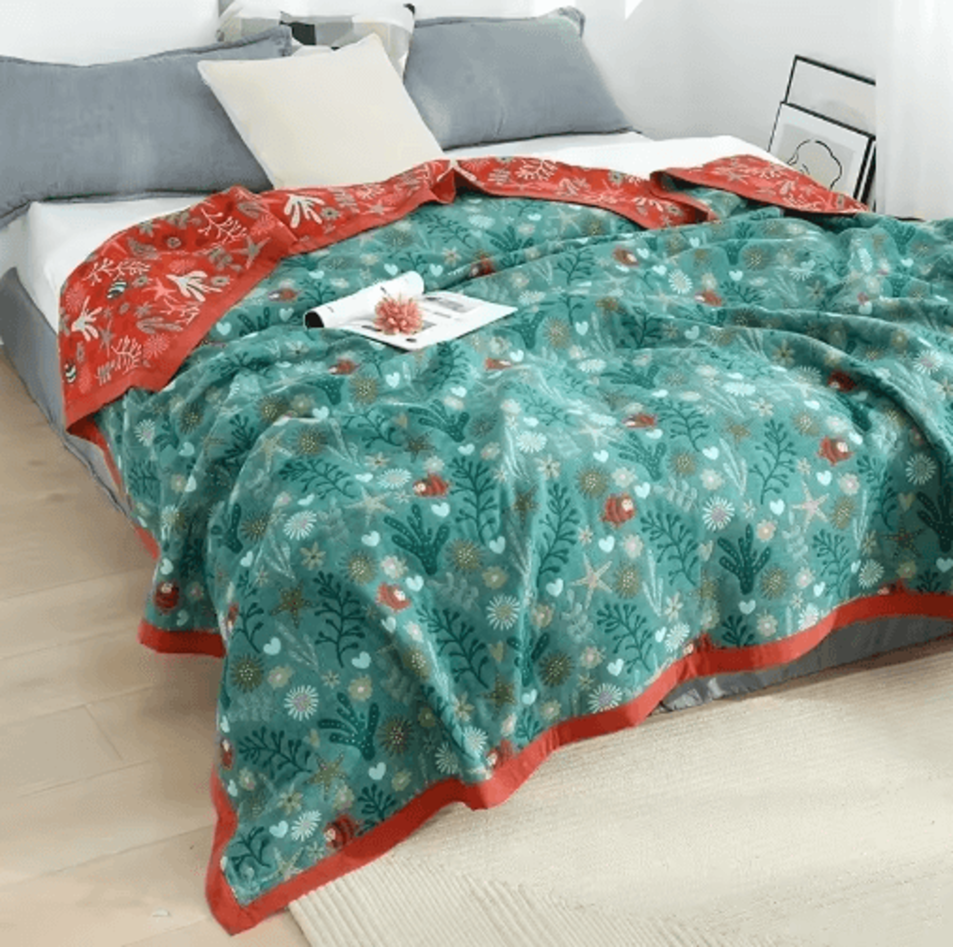 Nordic Cotton Gauze Throw Blanket  Boho Summer Sofa  Bed Cover 26