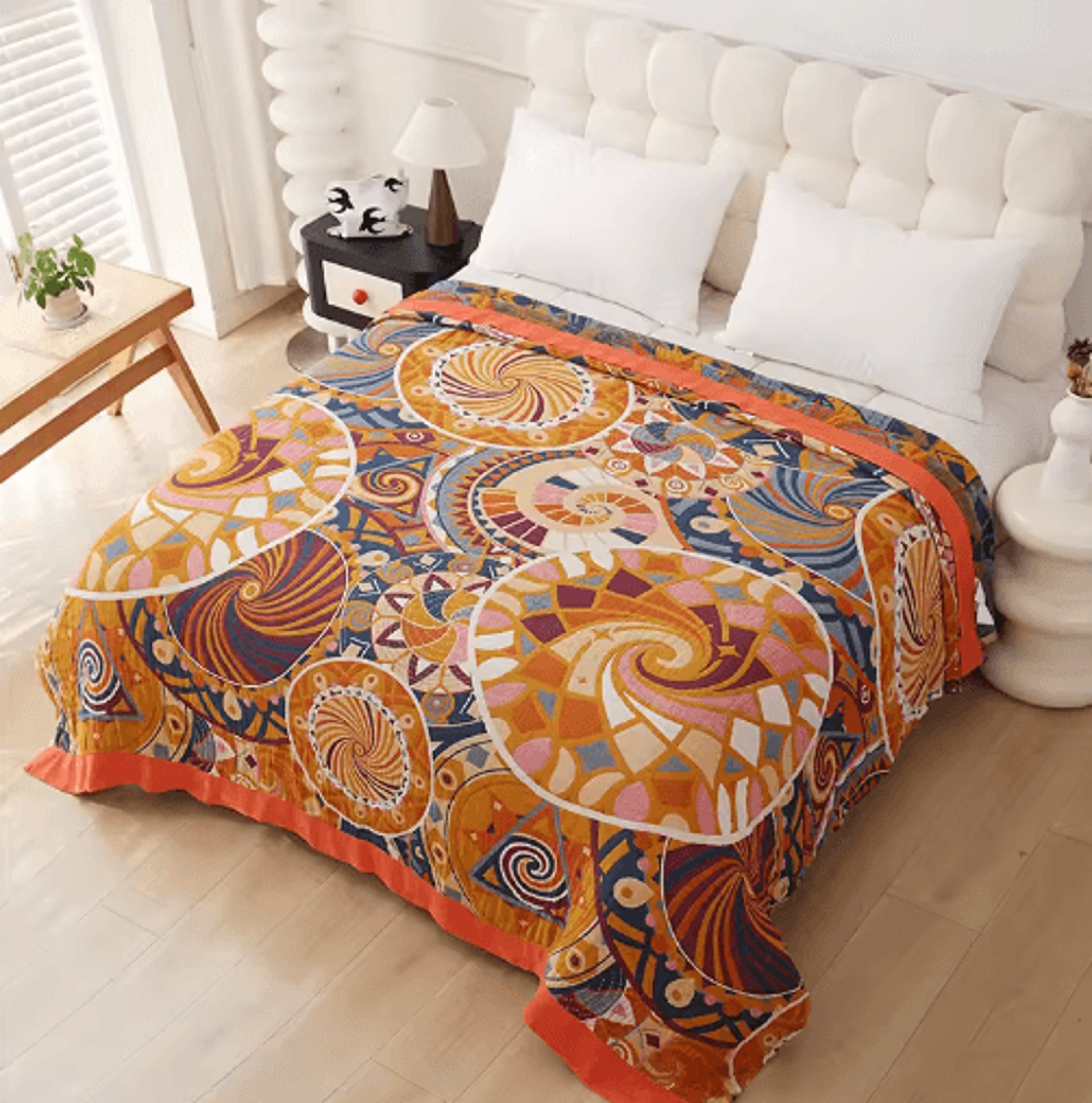 Nordic Cotton Gauze Throw Blanket  Boho Summer Sofa  Bed Cover 23