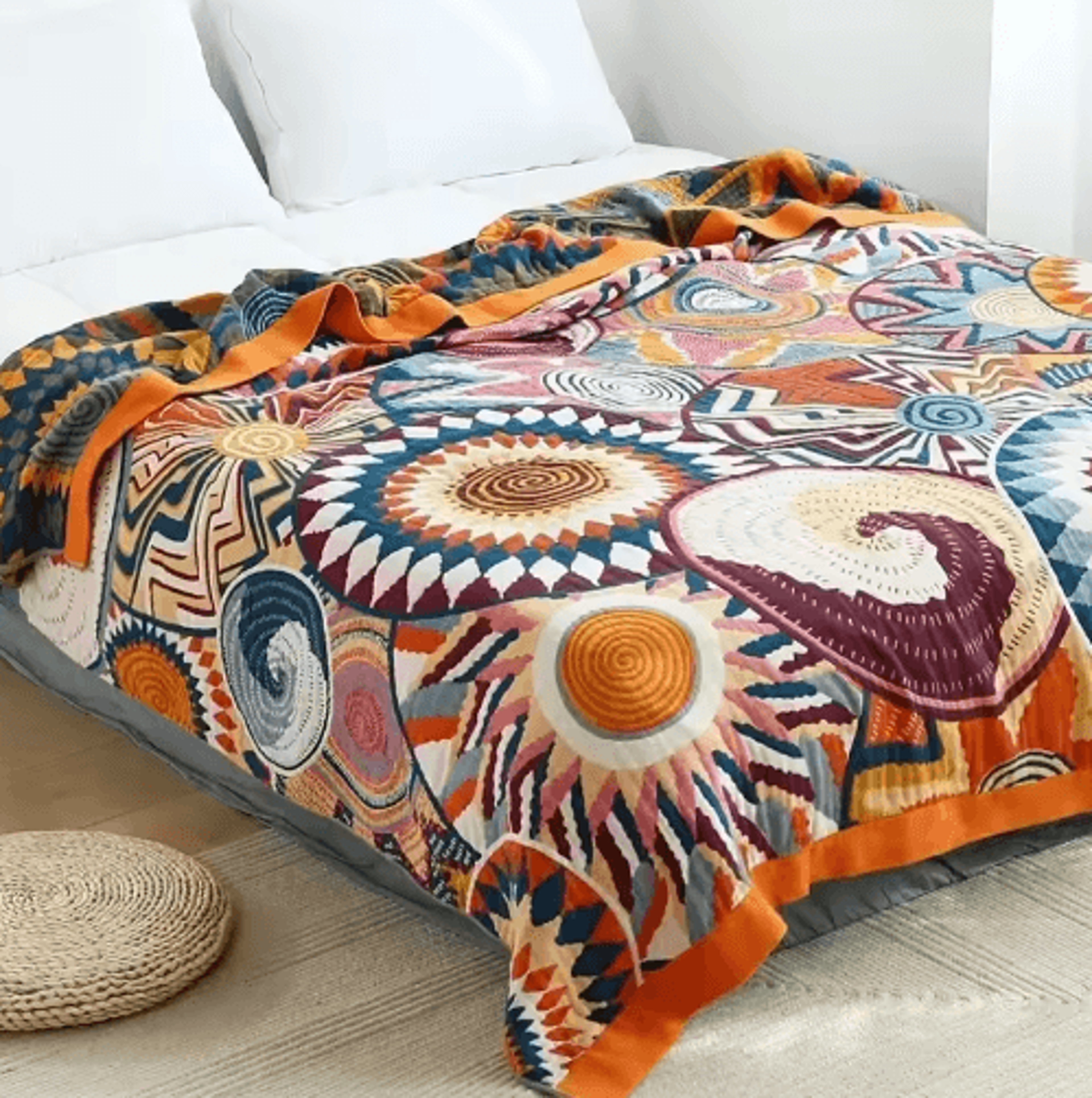 Nordic Cotton Gauze Throw Blanket  Boho Summer Sofa  Bed Cover 25