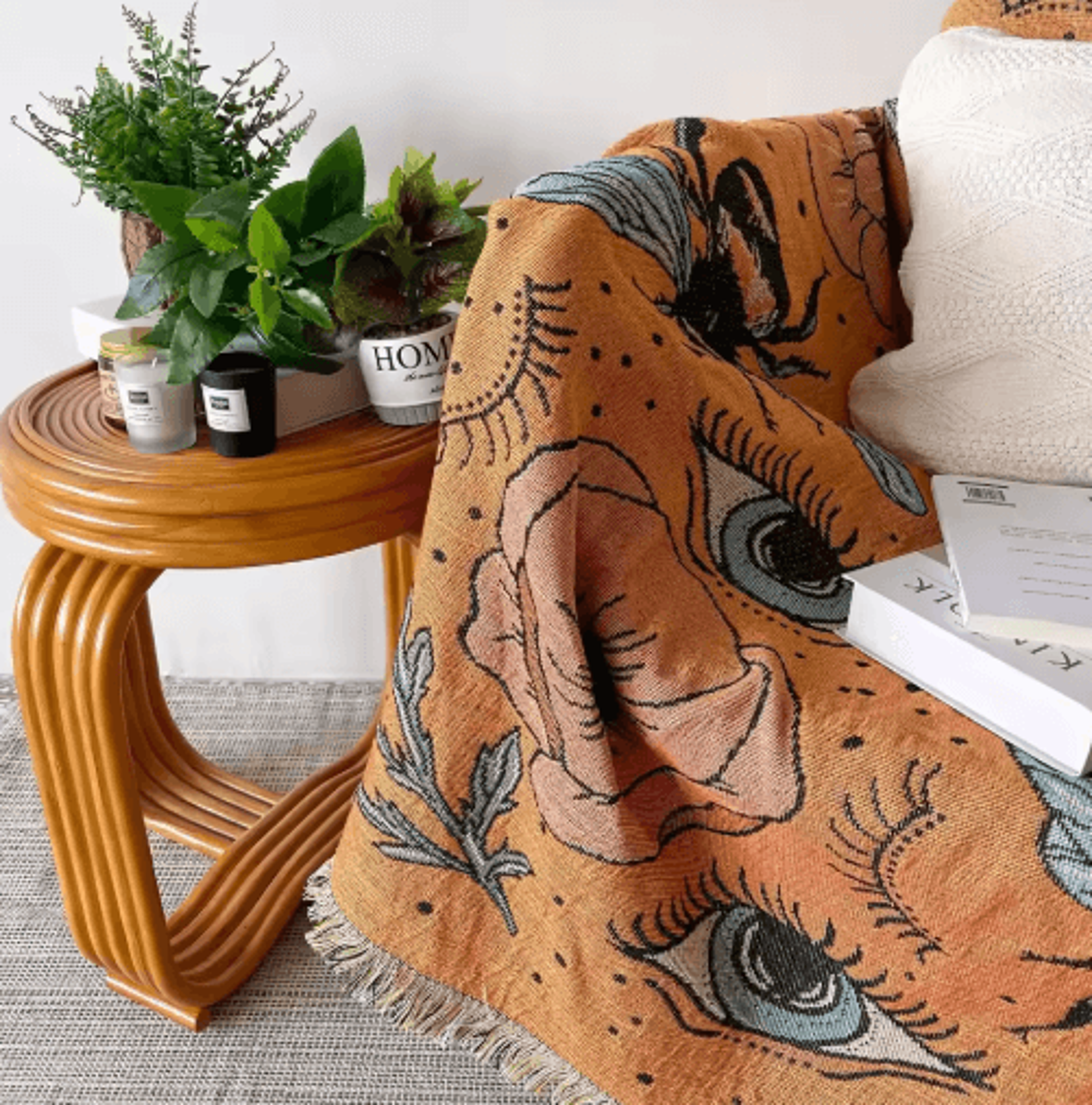 Nordic Bohemian Throw Blanket  Decorative Sofa Cover Tapestry  Picnic Rug 28