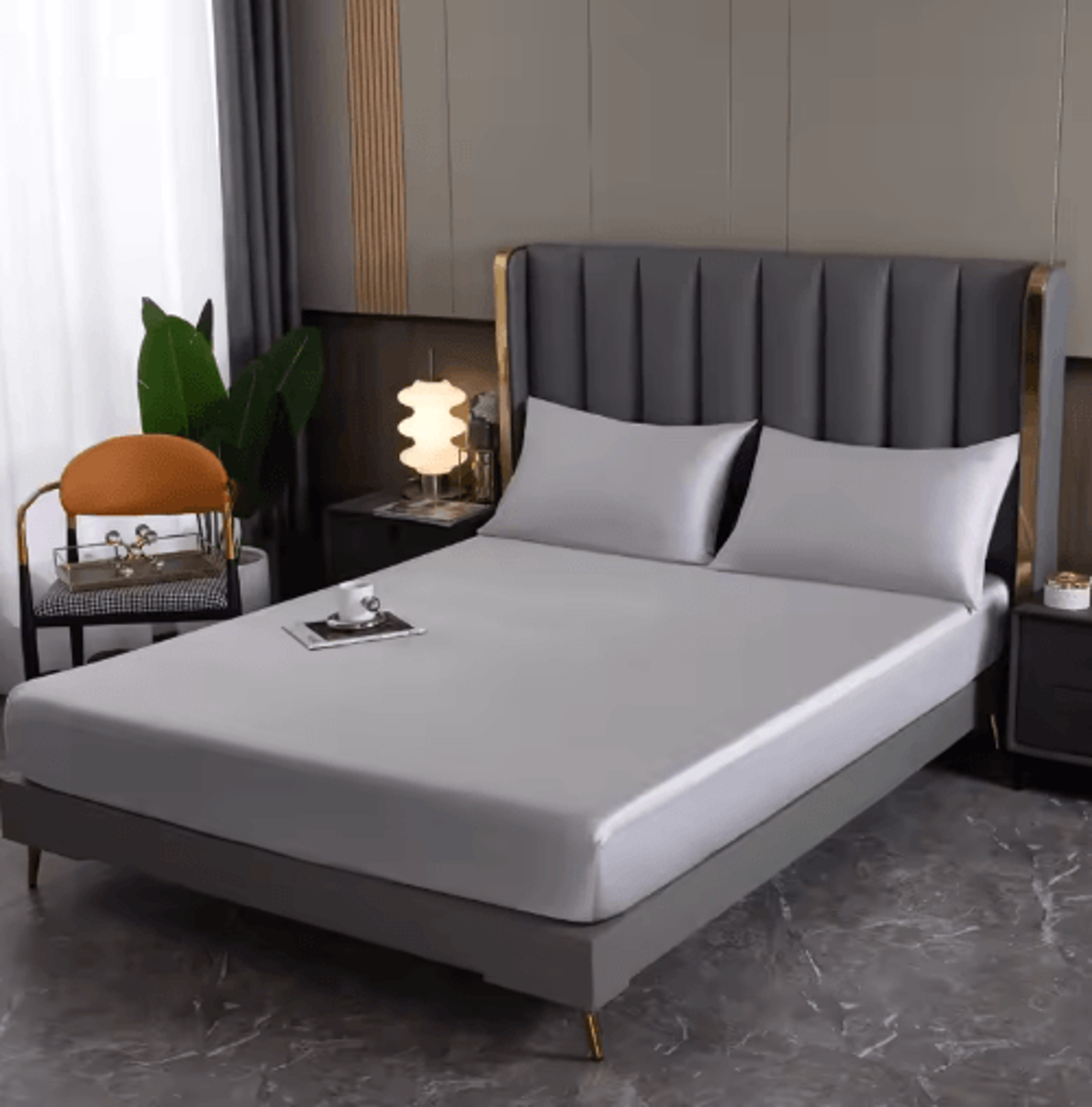 Natural Mulberry Silk Fitted Sheet  25cm Deep Luxury Custom Mattress Cover 6