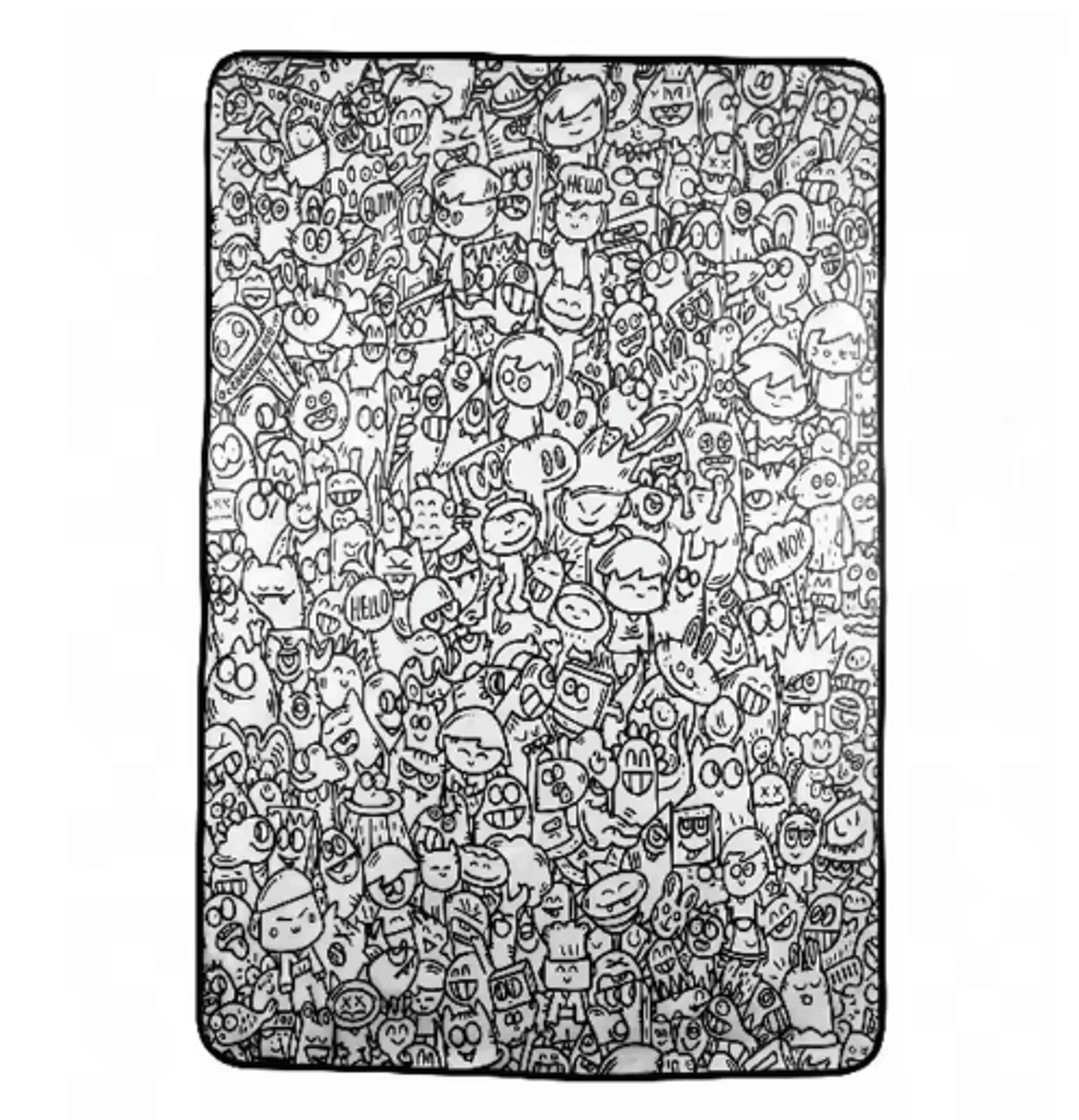 DIY Coloring  Doodle Blanket  100x150cm Interactive Graffiti Lambswool Throw 3