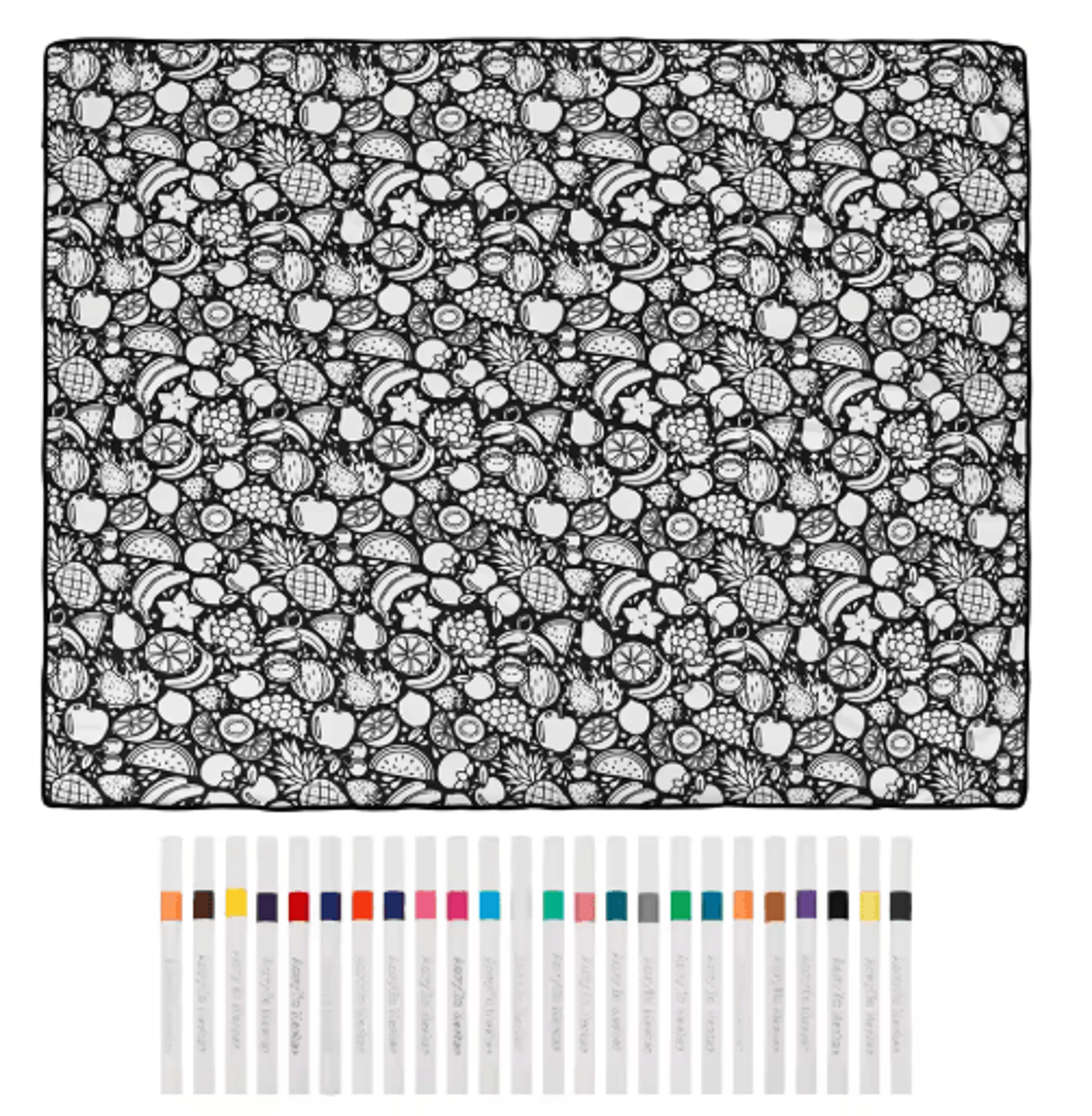 DIY Coloring Blanket With 24 Markers  Creative Personalized Art Throw 3