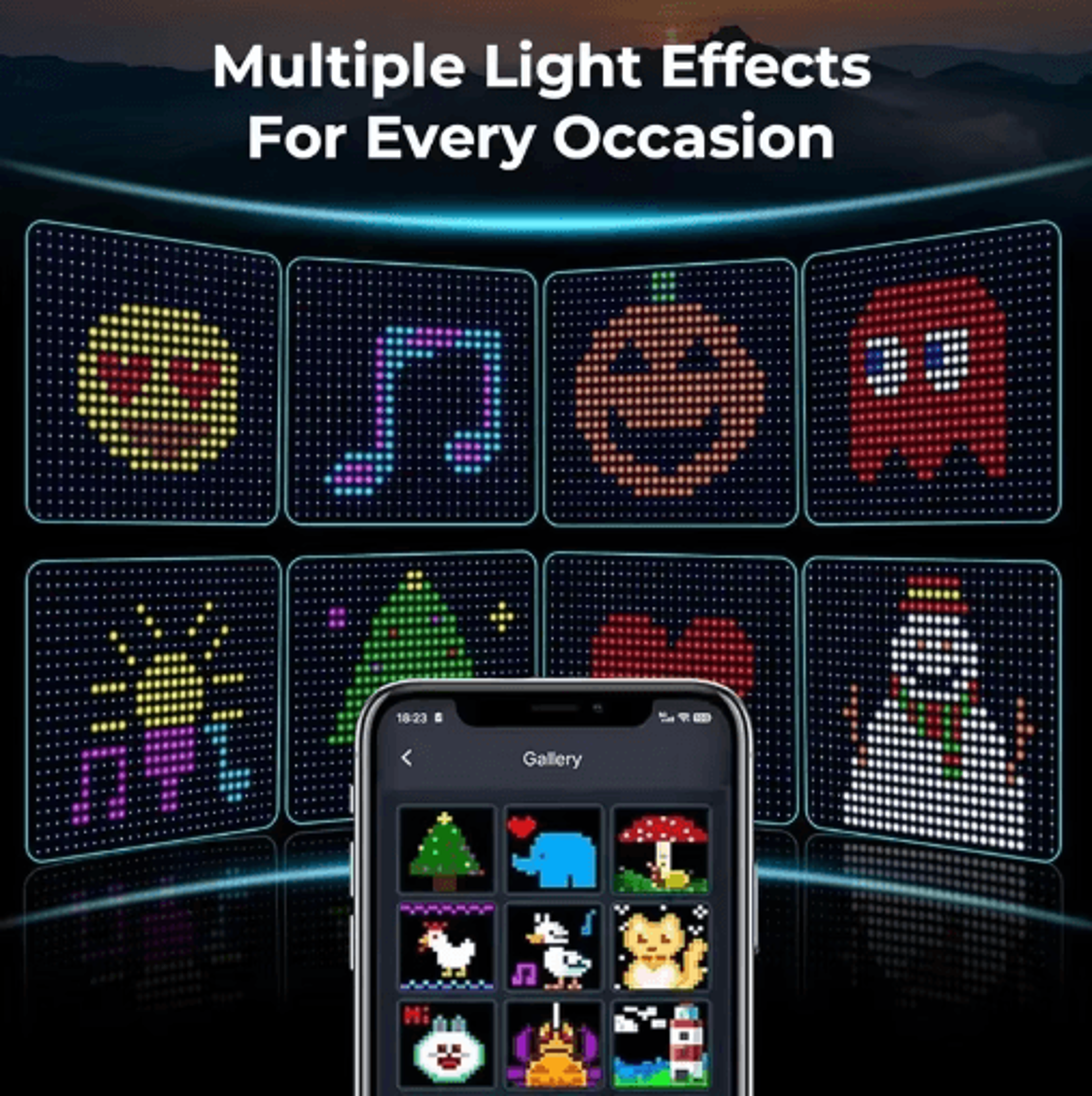 Smart LED Curtain Lights  AppControlled Music Sync DIY Fairy Lights 9