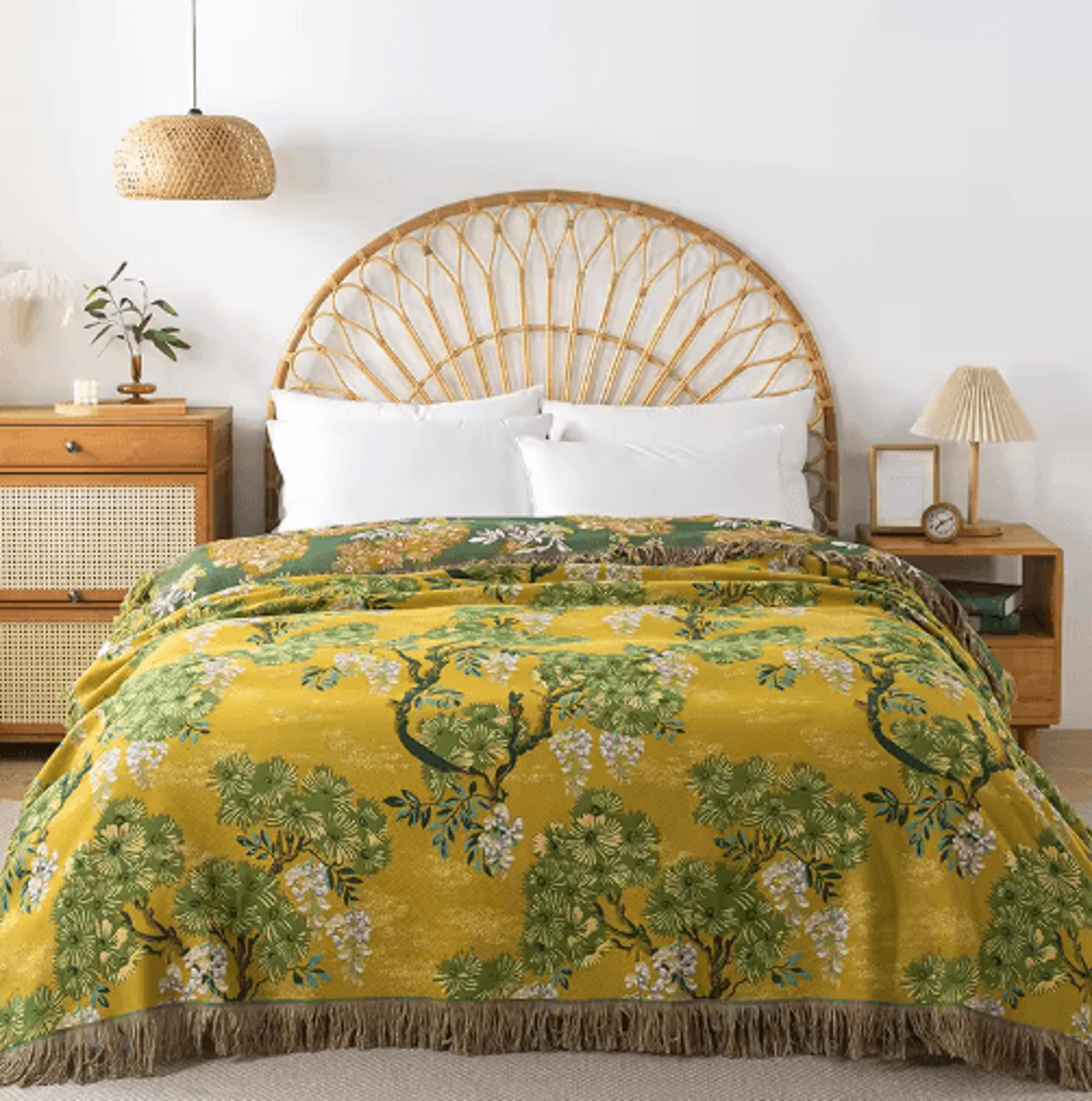 Japanese Cotton Throw Blanket  DoubleSided FourSeason Sofa  Bed Cover 17