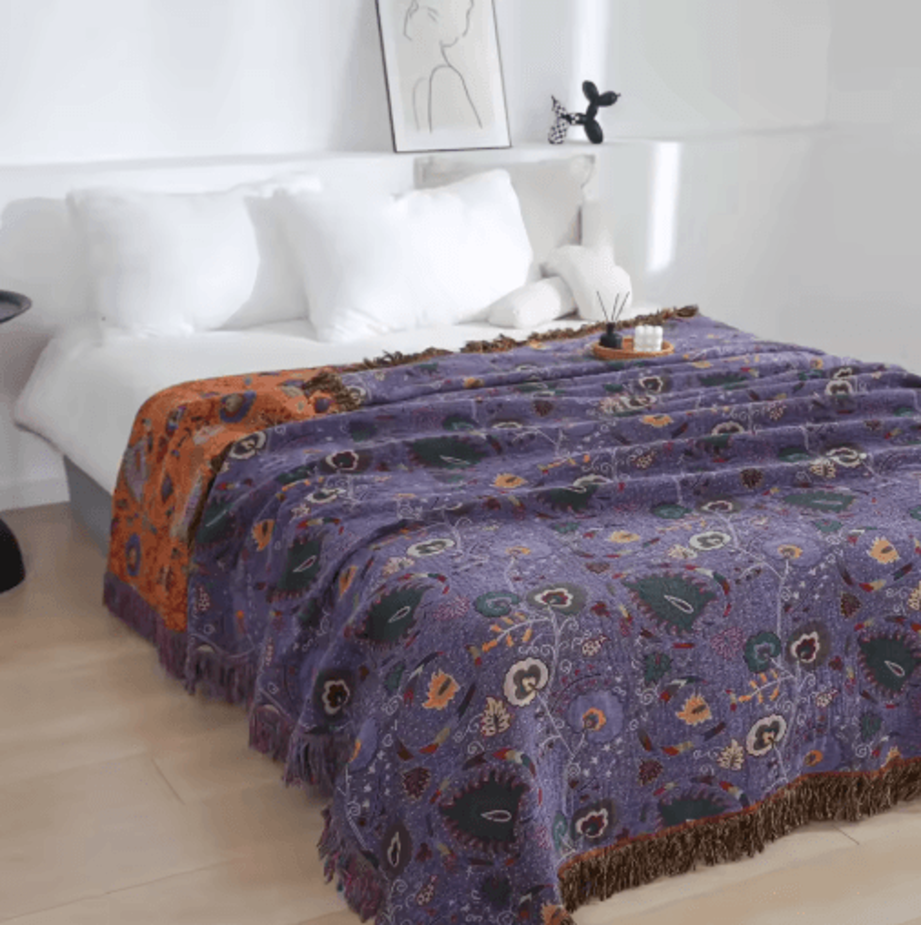 Japanese Cotton Throw Blanket  DoubleSided FourSeason Sofa  Bed Cover 18