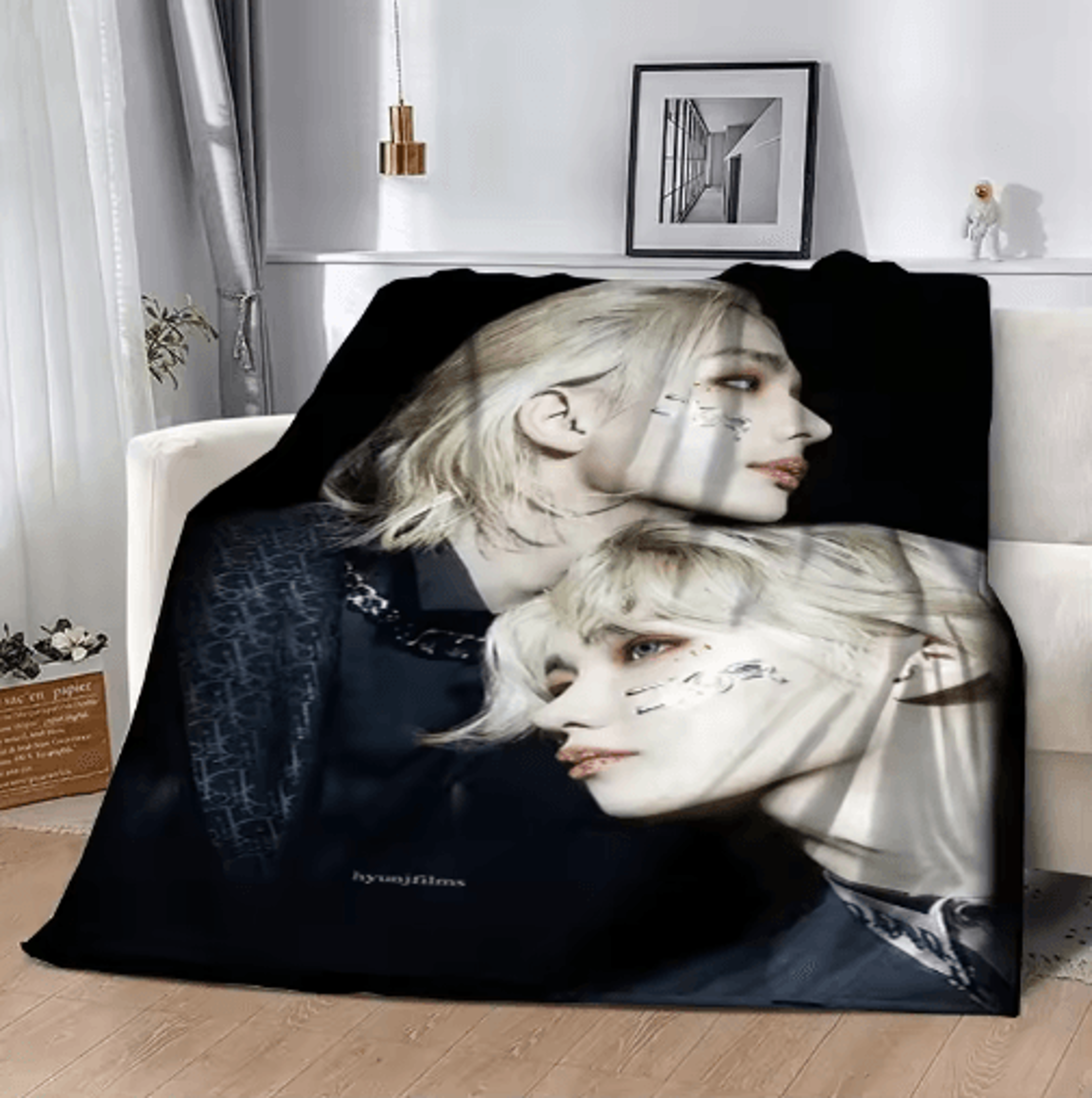 Stray KidsInspired 3D Flannel Throw Blanket  Cozy KPOP Bed  Sofa Cover 6