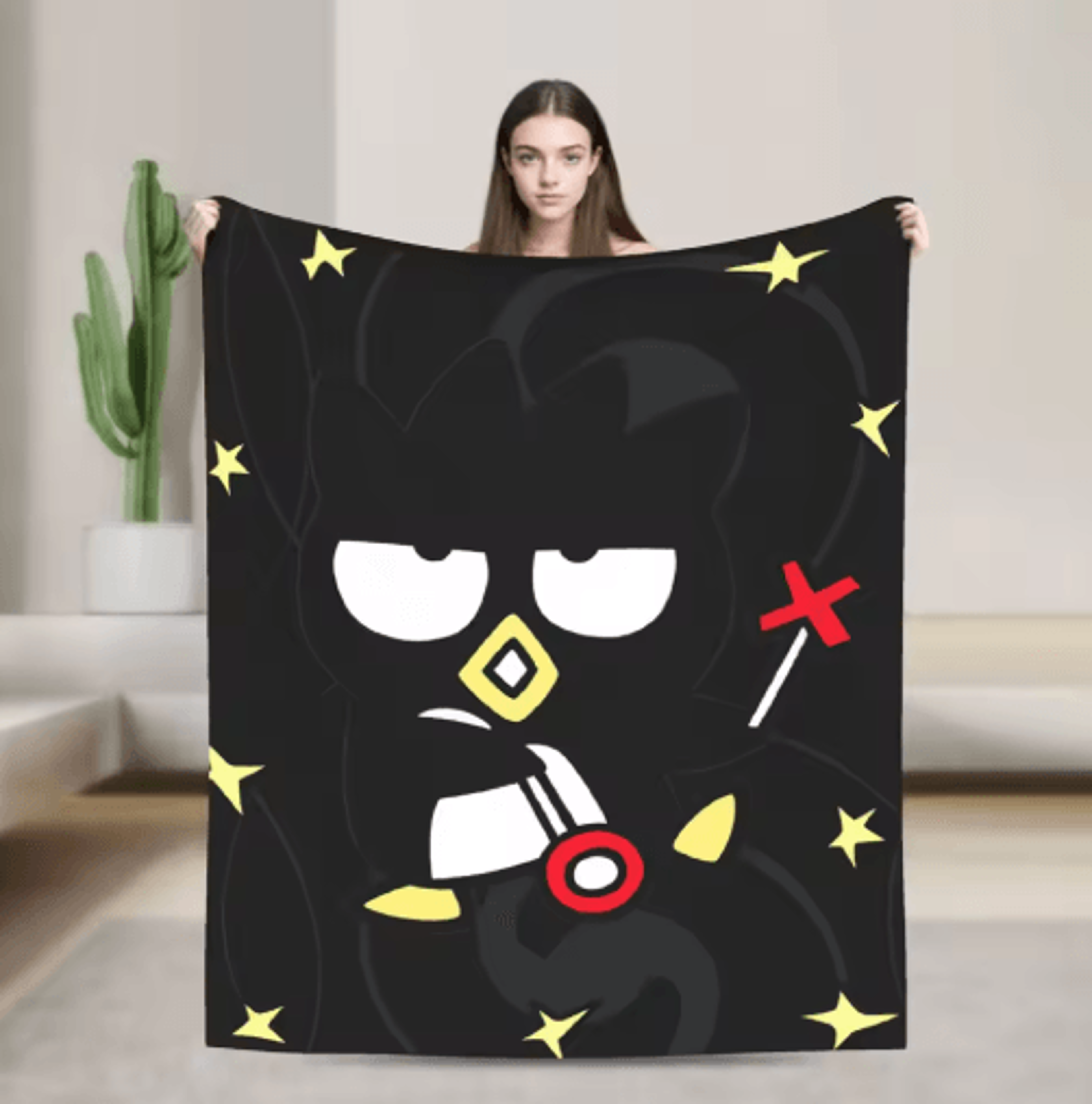 Badtz MaruInspired Soft Throw Blanket  Cute Couch  Bed Cover 14