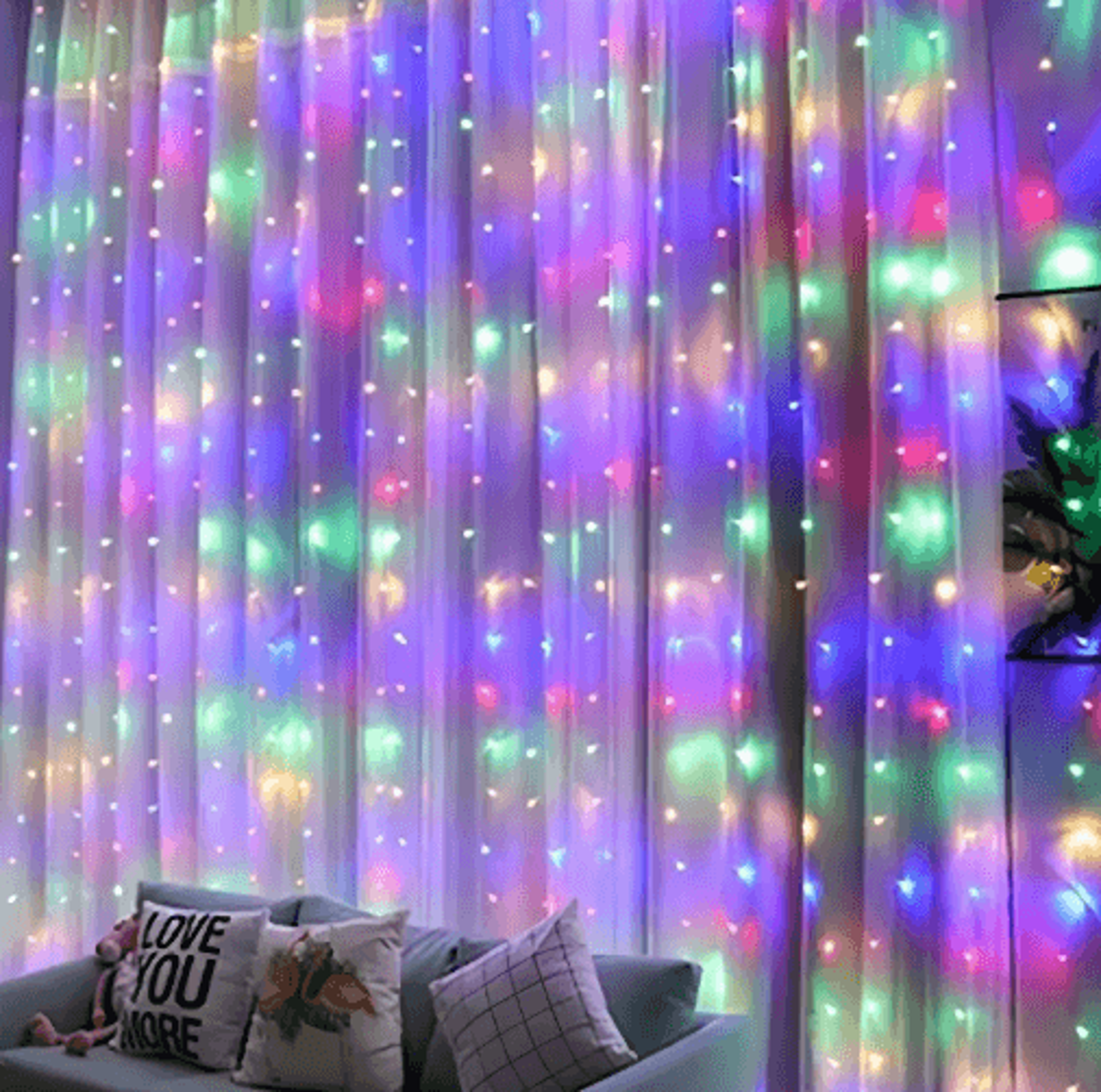 8Mode USB LED Fairy Lights  Wedding Garland  Outdoor Curtain String Lights 10