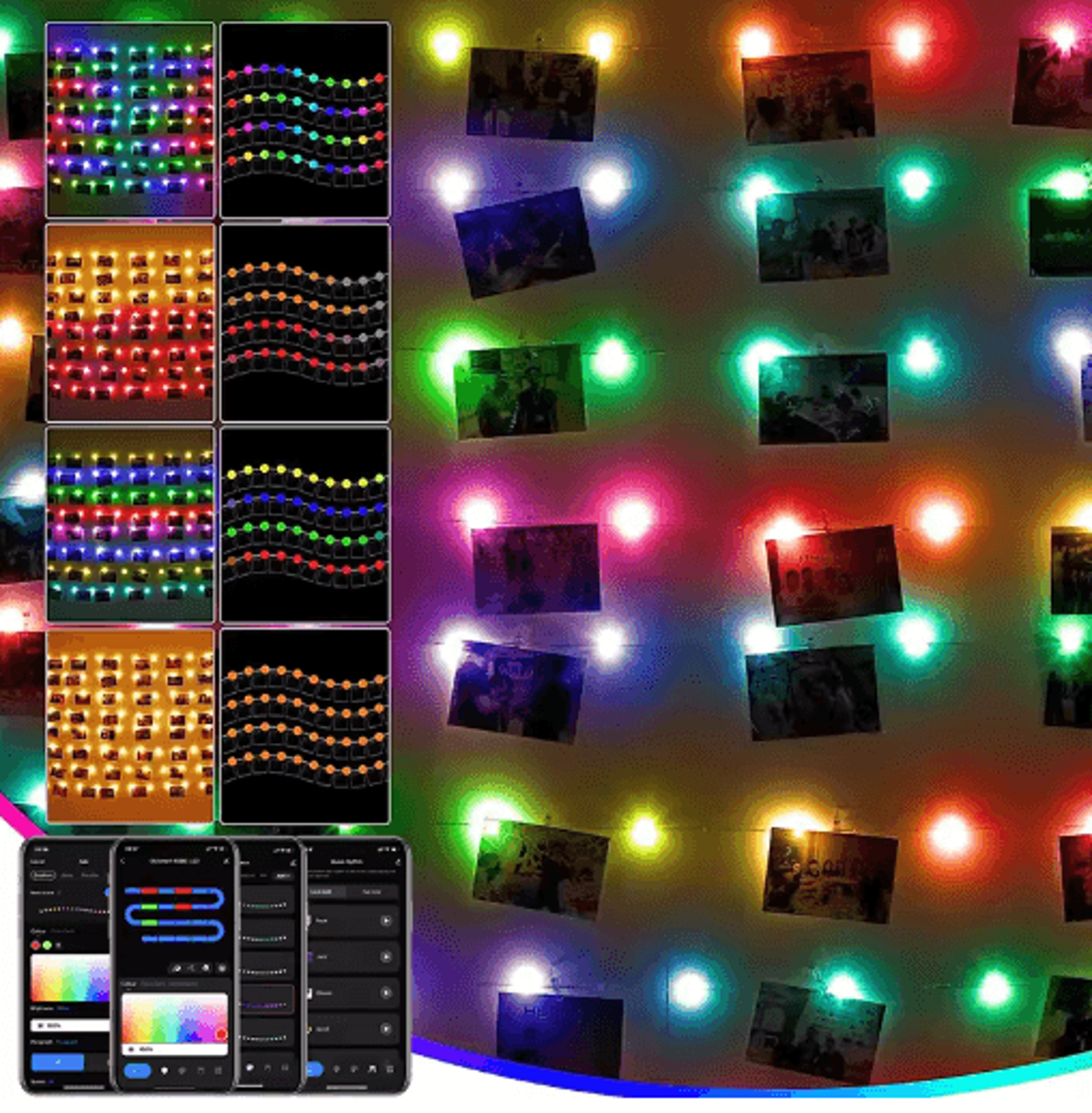 TUYA RGBIC Smart String Lights  Alexa  Google Assistant Music Sync Fairy Lights 5