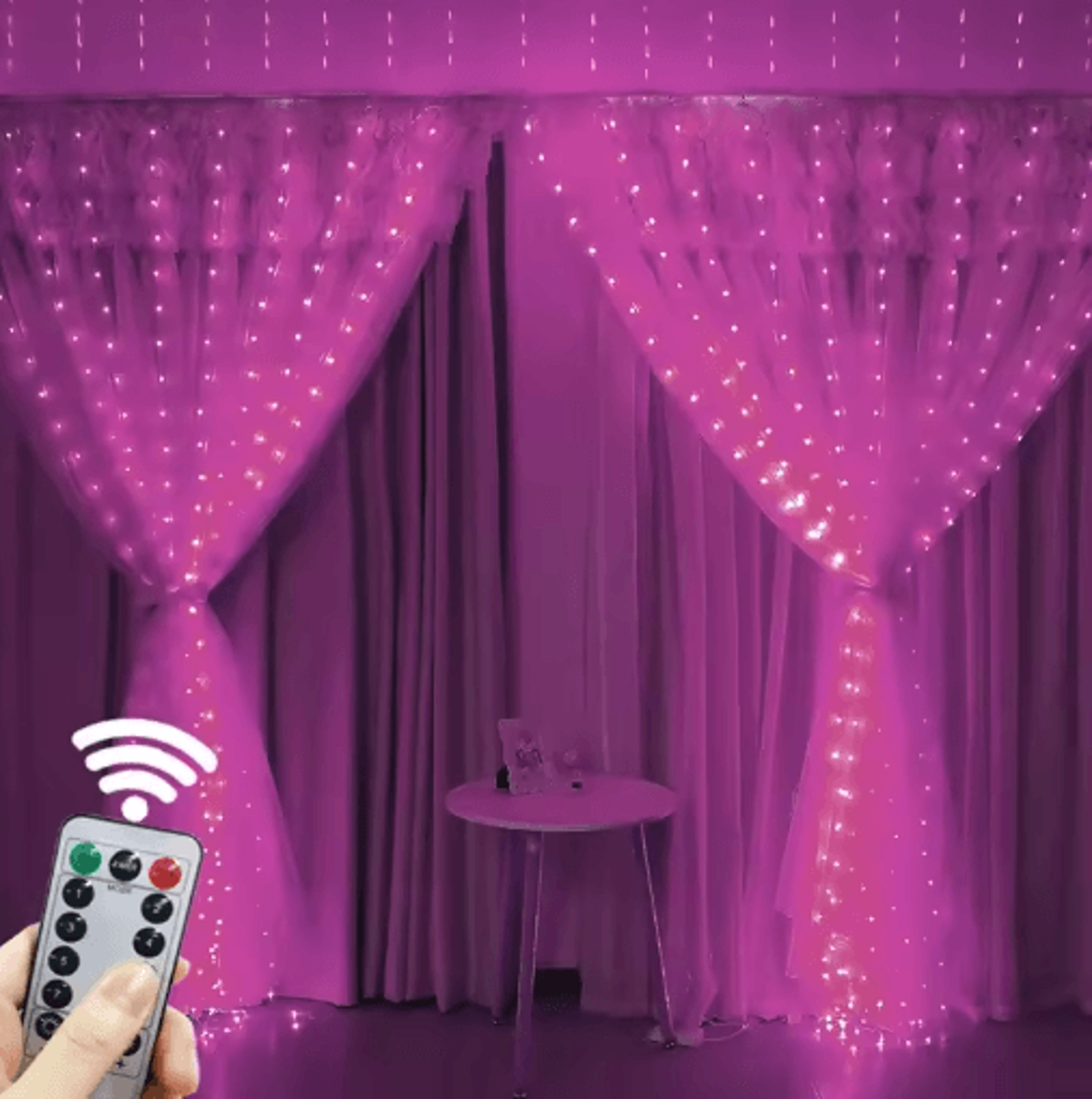 USB LED Curtain Lights  8Mode Remote Fairy Garland For Home  Events 1