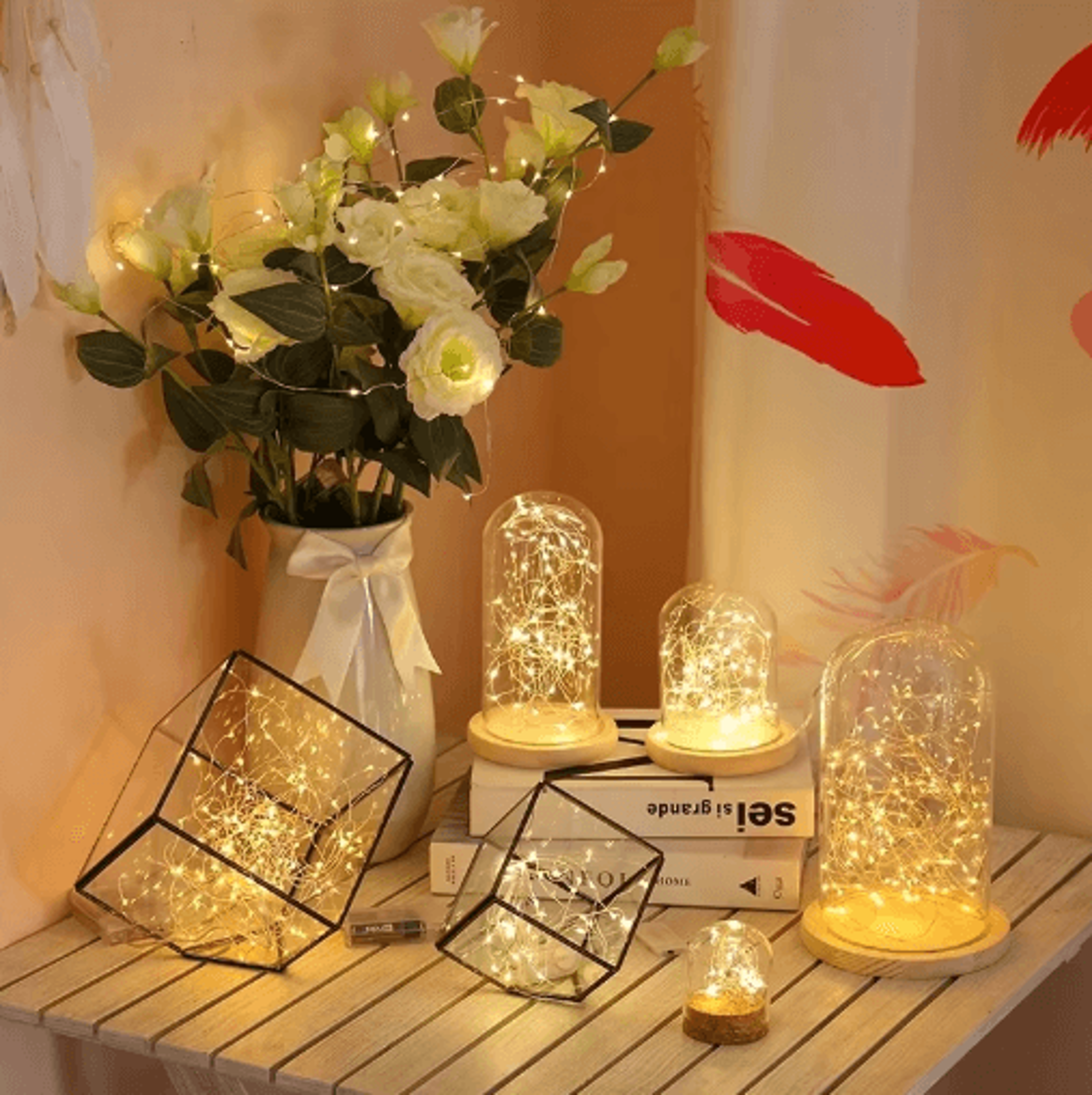 5M10M USB LED Fairy Lights  Waterproof Copper Wire Christmas Garland 7
