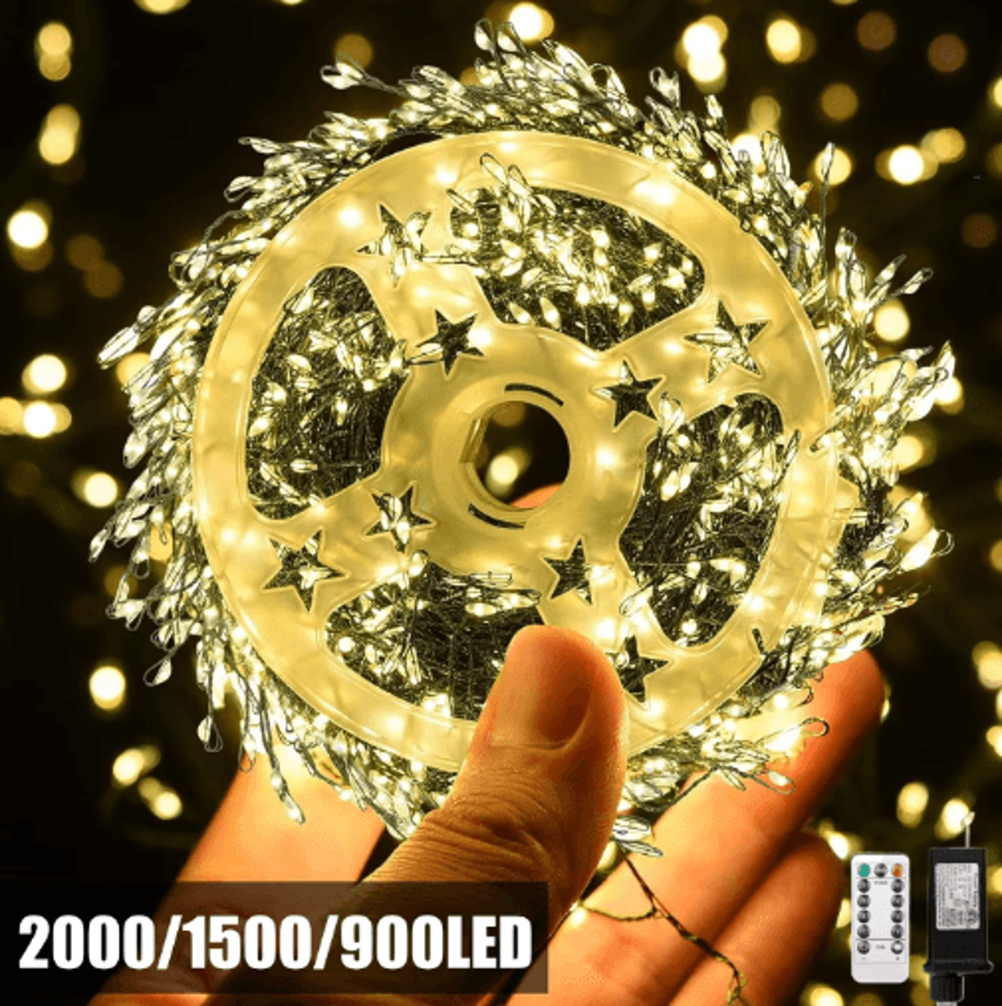 LED Firecracker String Lights  Remote Control Fairy Garland For Holidays  Events 0