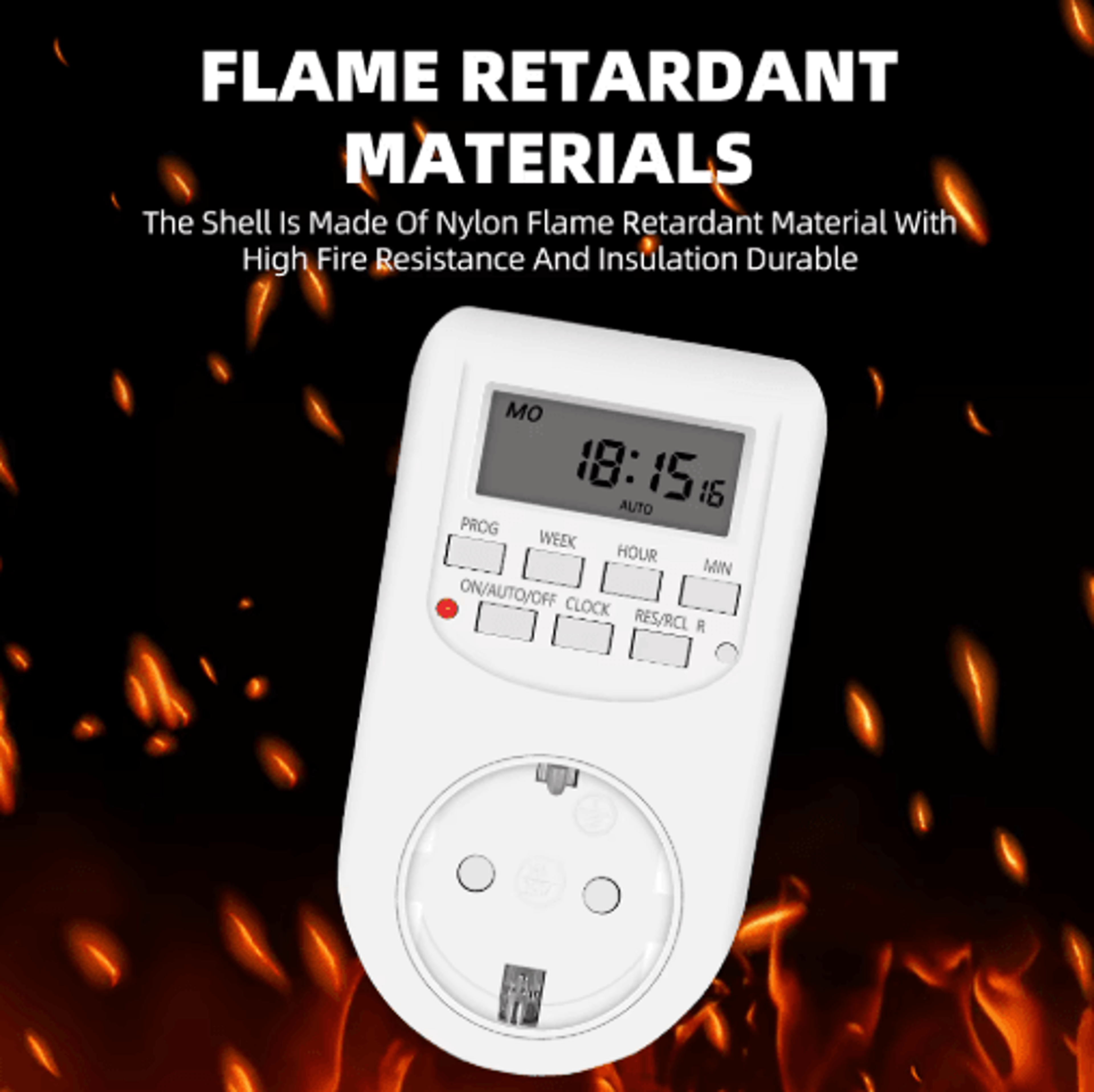 Digital Timer Switch  1224 Hour Weekly Programmable Outlet 6
