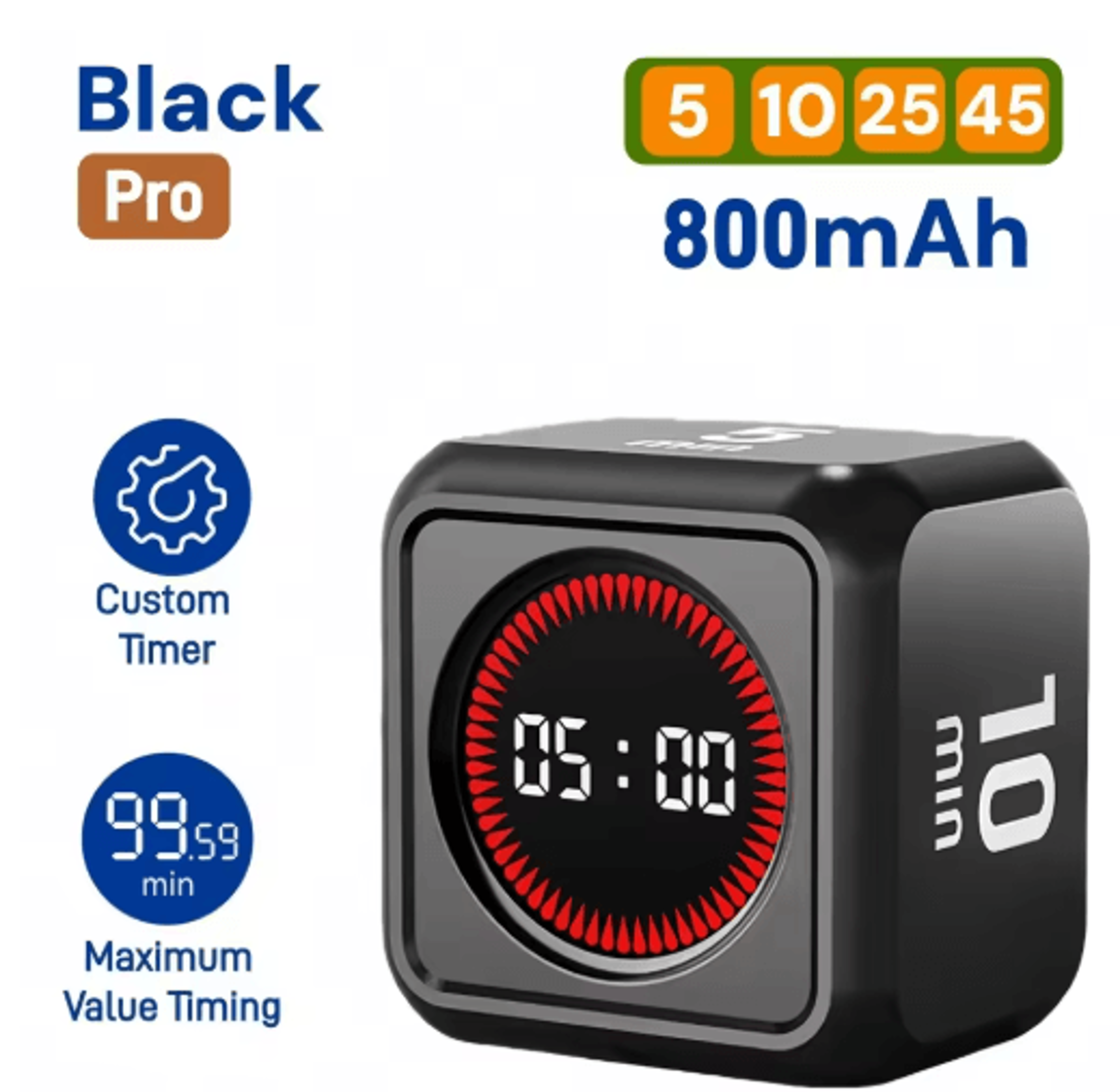 Smart Pomodoro Flip Timer  Silent Visual Countdown For Study  Cooking 9