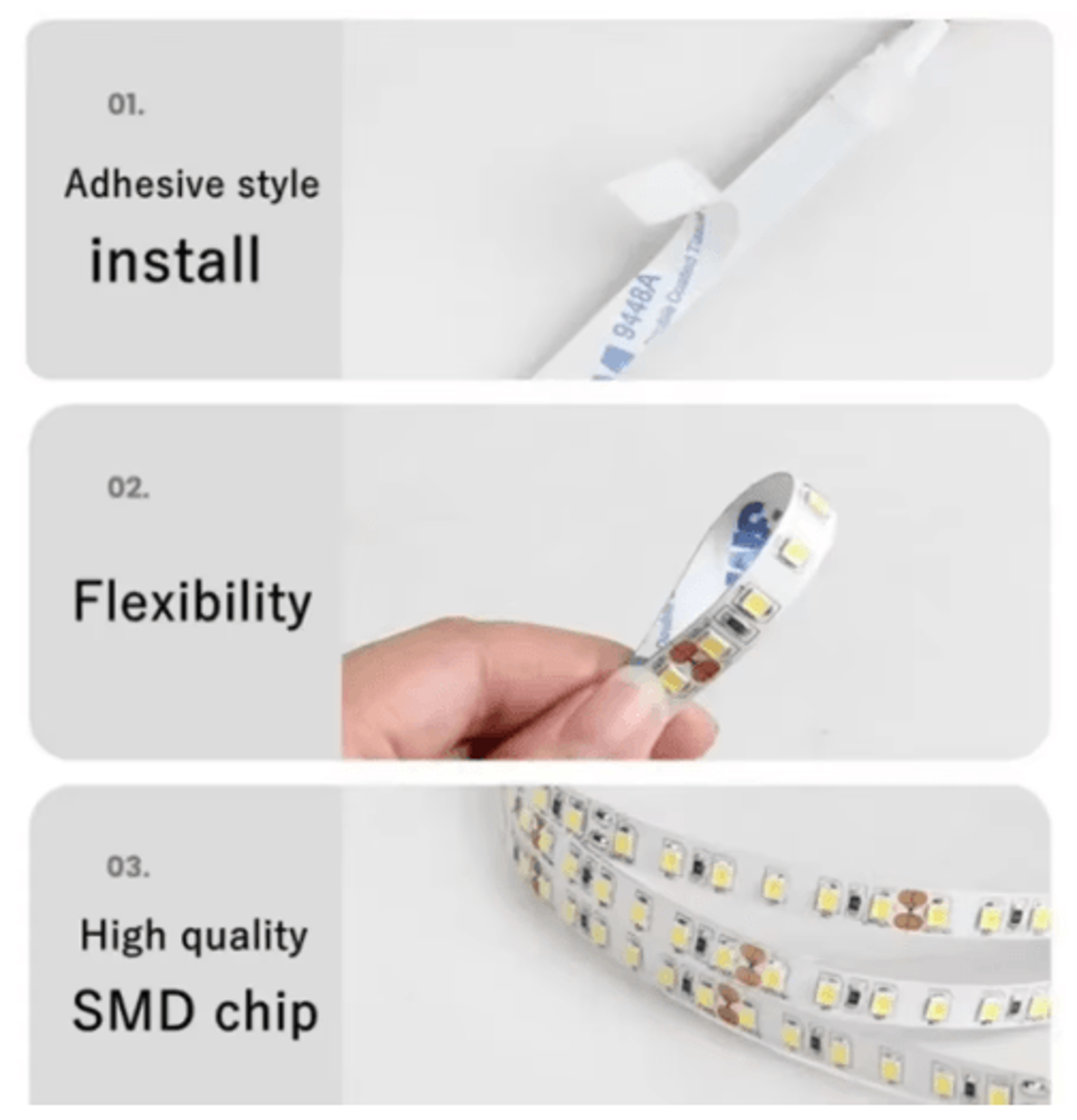 120 LEDsm 2835 LED Strip Lights  Flexible  Cuttable 12V24V Decor Lighting 12