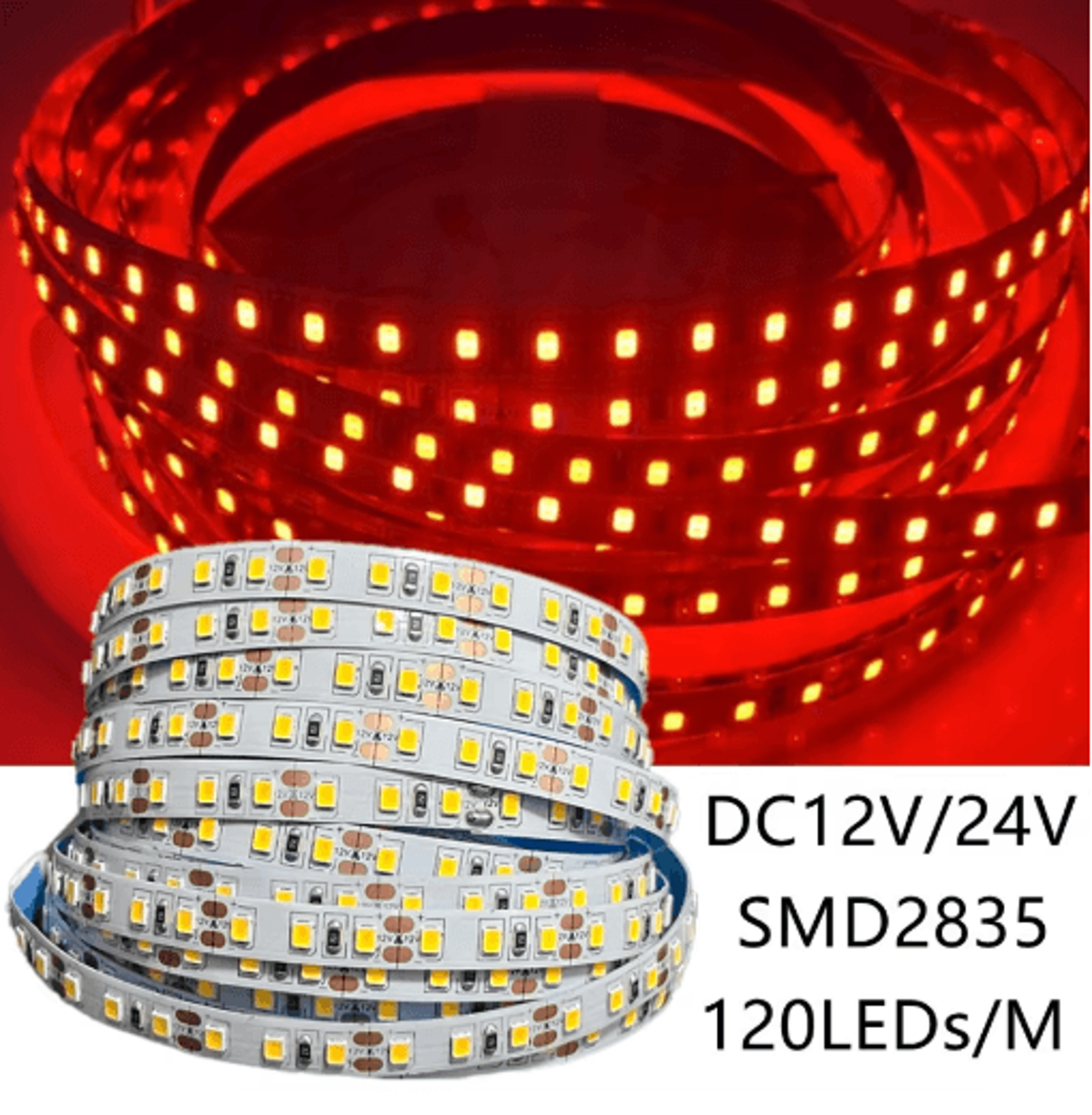 120 LEDsm 2835 LED Strip Lights  Flexible  Cuttable 12V24V Decor Lighting 0